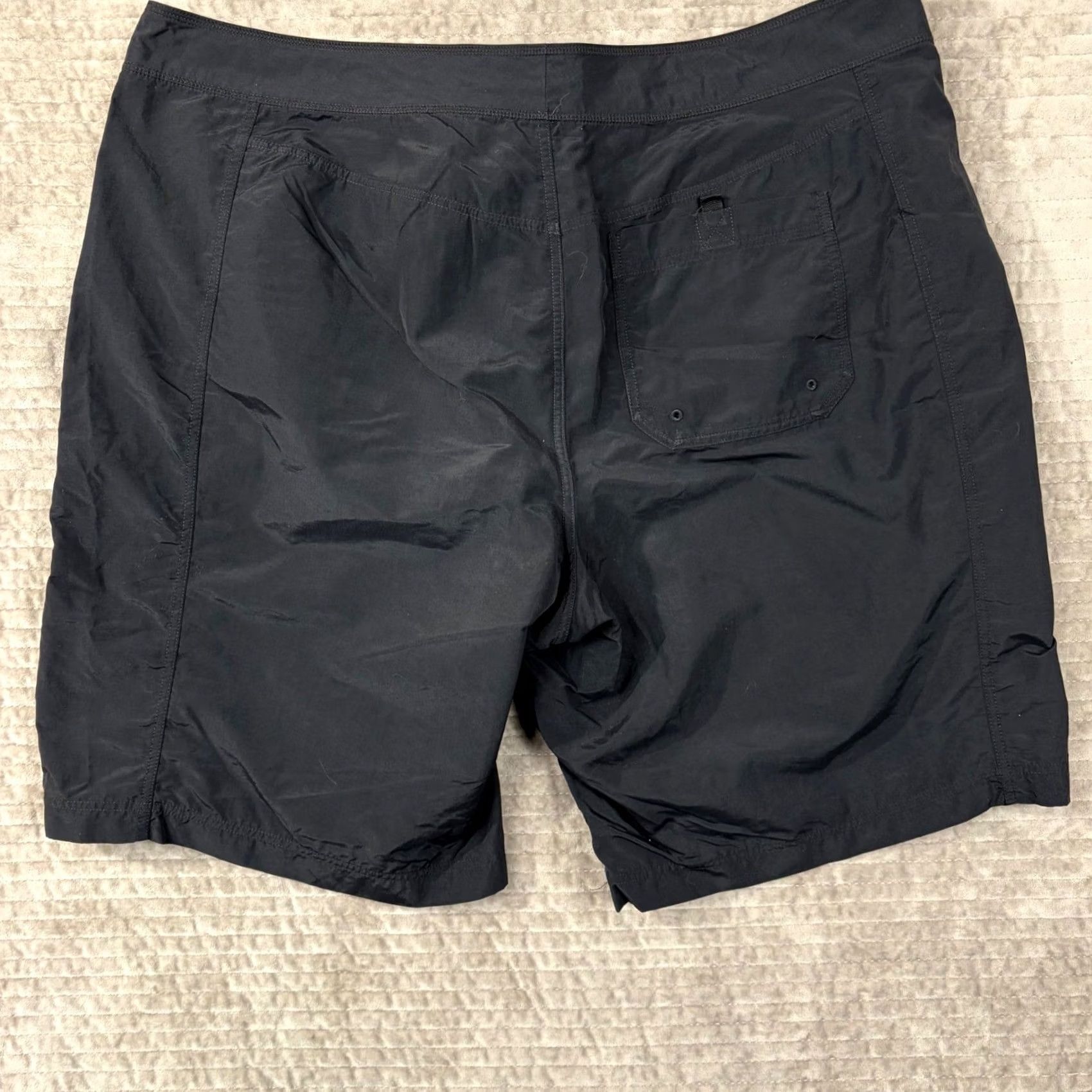 Lands' End VINTAGE Lands End Black 16W Board Shorts Womens 100% Nylon Quick Dry Drawstring Pockets Beach Summer Mens? Size 38" / US 16 / IT 52 - 8 Thumbnail