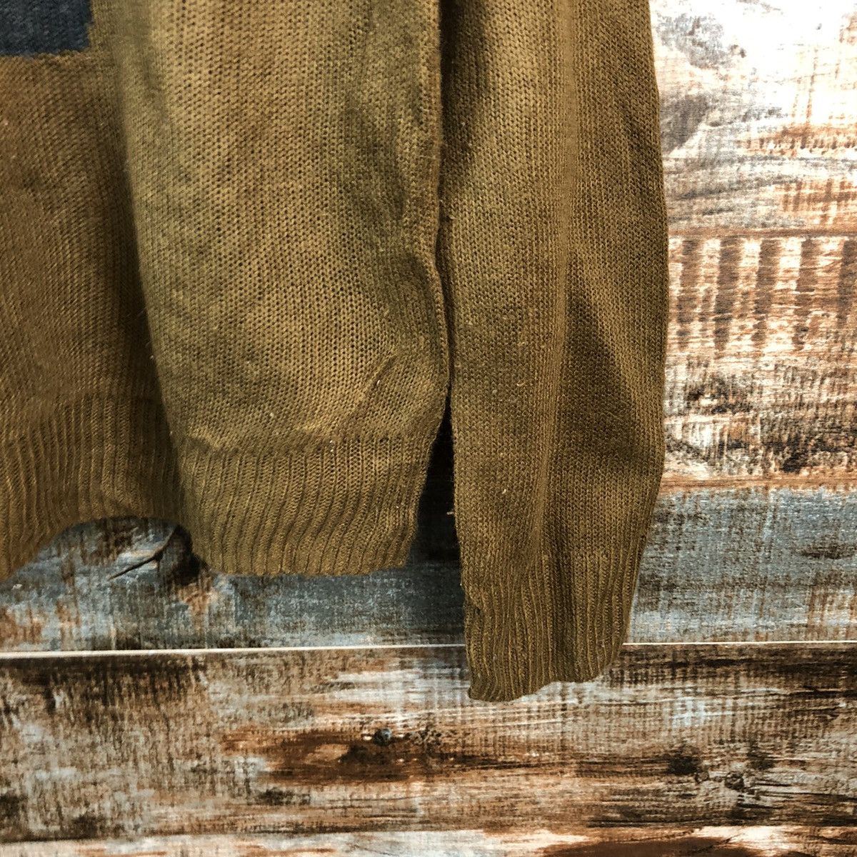 Homespun Knitwear × Japanese Brand A.V.V Homme Mickey Mouse Brown Knitwear #A2497 Size M / US 6-8 / IT 42-44 - 8 Thumbnail