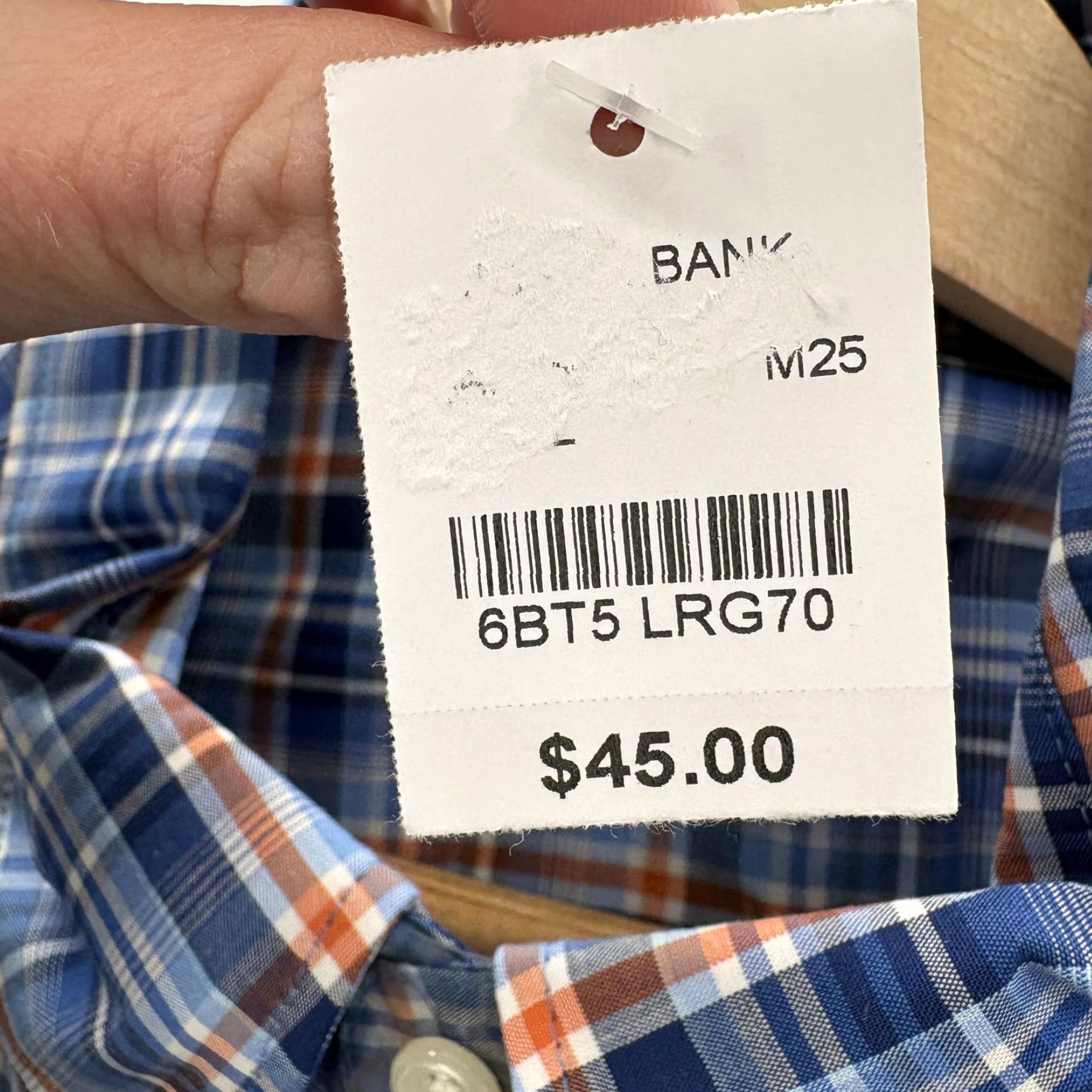 Jos. A. Bank Jos. A. Bank Shirt Mens L Blue Plaid Short Sleeve Stretch Button Front NWT Size US L / EU 52-54 / 3 - 5 Thumbnail