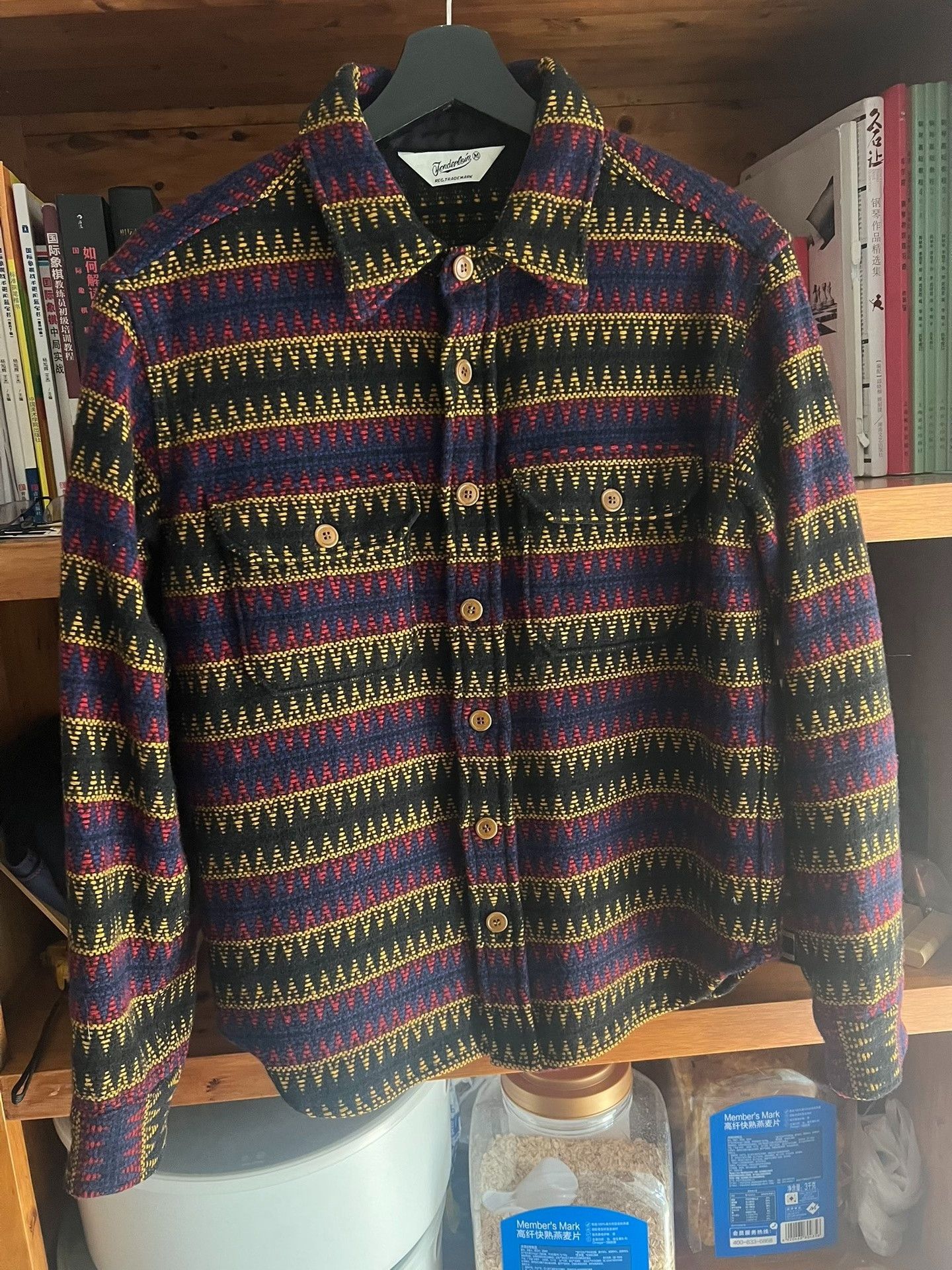 Tenderloin Ethnic Style 100% Wool Shirt Size US M / EU 48-50 / 2 - 2 Thumbnail