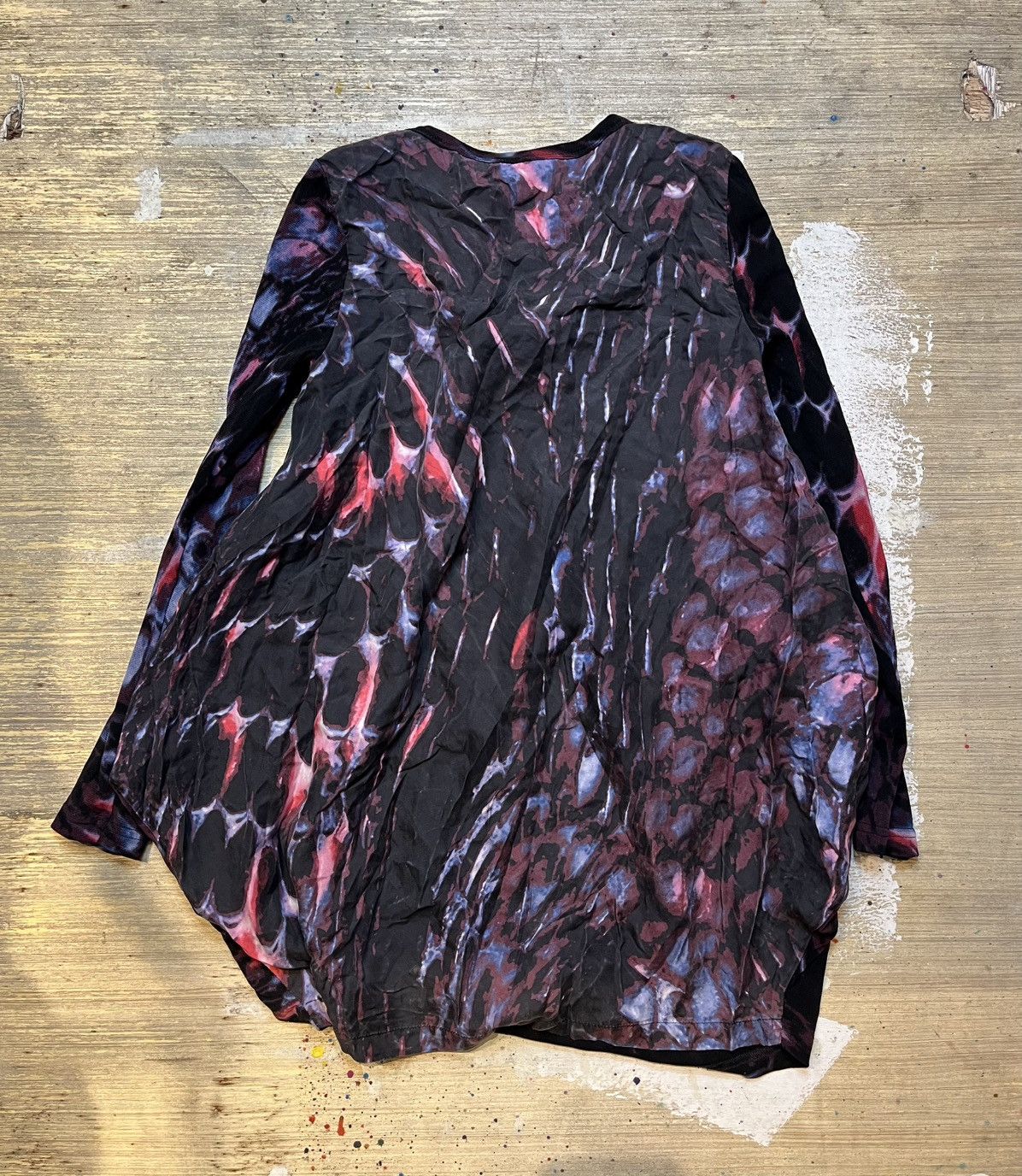 Vintage × Vivienne Tam Vivienne tam assymetrical swirled dye Scales Mesh dress Size ONE SIZE - 6 Thumbnail