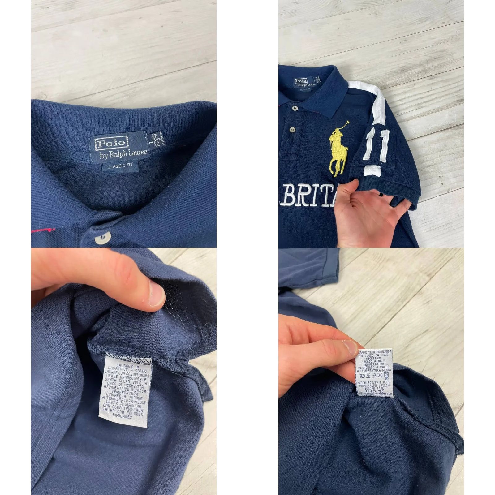 Polo Ralph Lauren VINTAGE Polo Ralph Lauren Great Britain GBR Rugby Polo Shirt Men Sz M Blue Shirt Polo Rugby Mens M Blue GBR Great Britain Logo All Seasons 90s Size US M / EU 48-50 / 2 - 8 Thumbnail