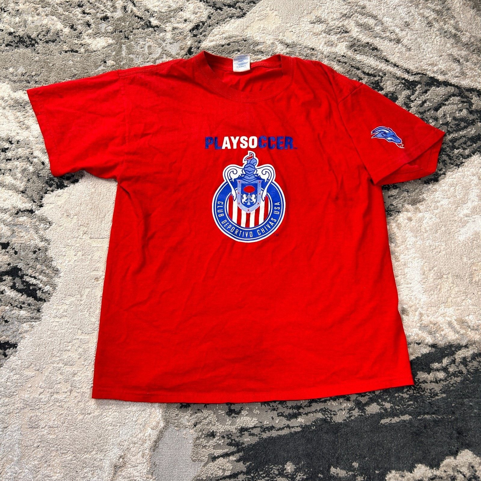 Gildan Y2K T Shirt Mens Large Red Club Deportivo Chivas USA Size US L / EU 52-54 / 3 - 1 Thumbnail