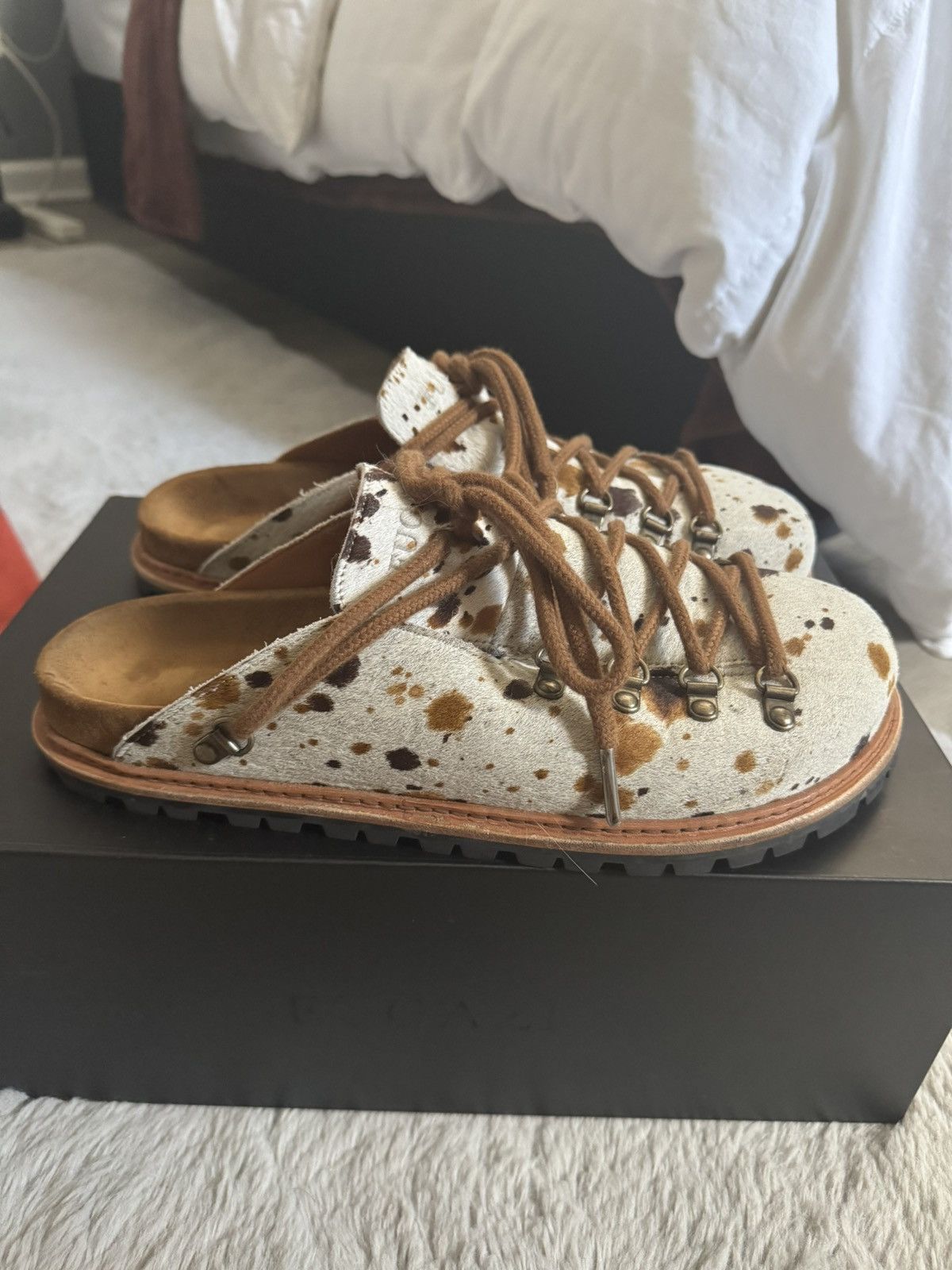 Fugazi Fugazi Tibet Pony Hair Leather Hiking Mules Size US 10 / EU 43 - 5 Thumbnail