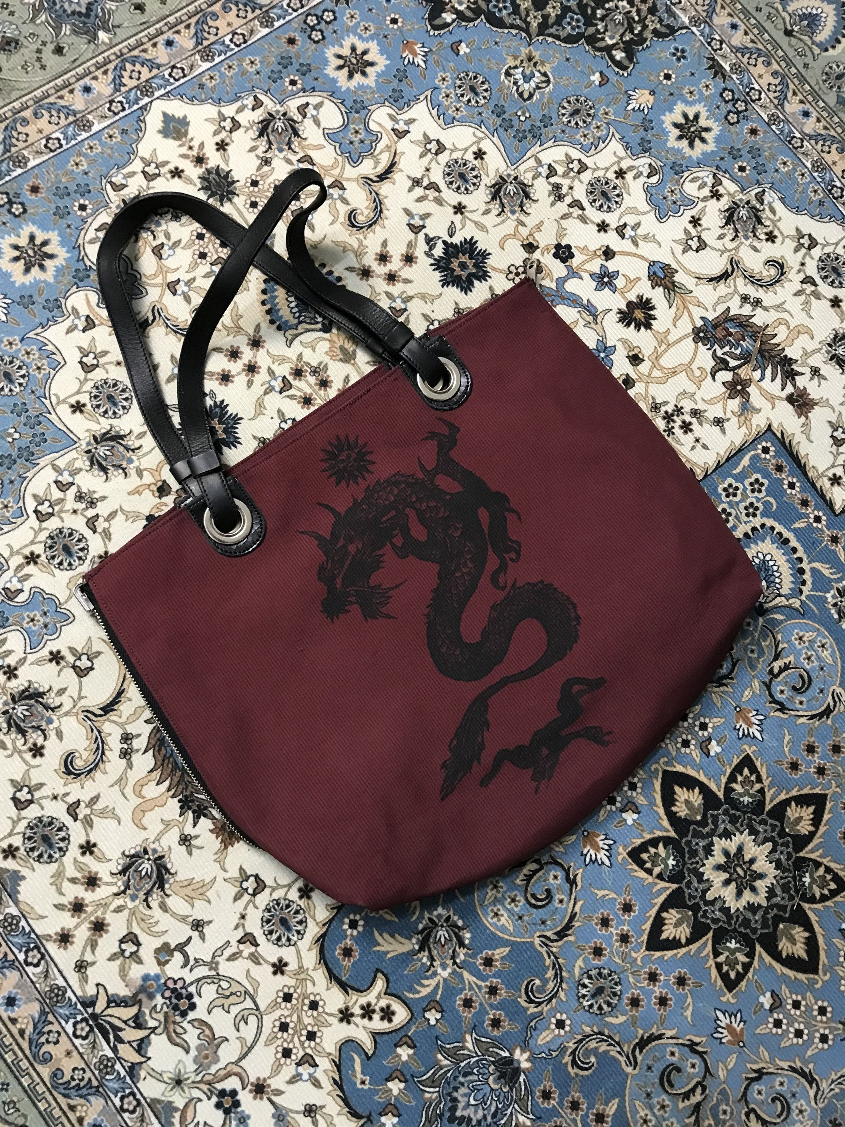 Jean Paul Gaultier Jean Paul Gaultier Limited Style Dragon Art Tote Bag Size ONE SIZE - 12 Thumbnail