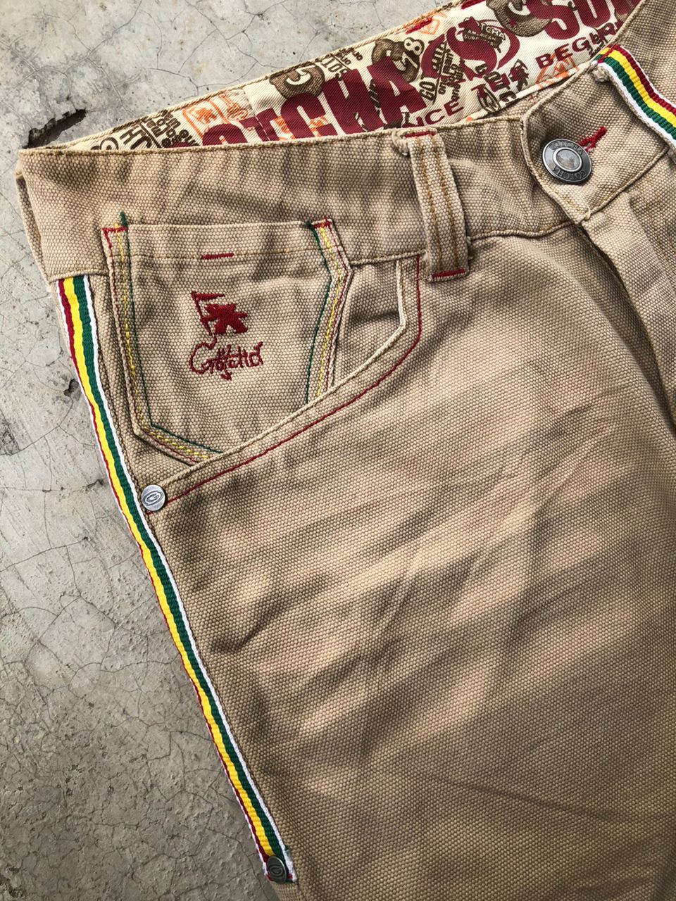 Gotcha × Vintage Vintage Gotcha Duck Canvas Surf Style Rasta Jeans Size US 30 / EU 46 - 7 Thumbnail