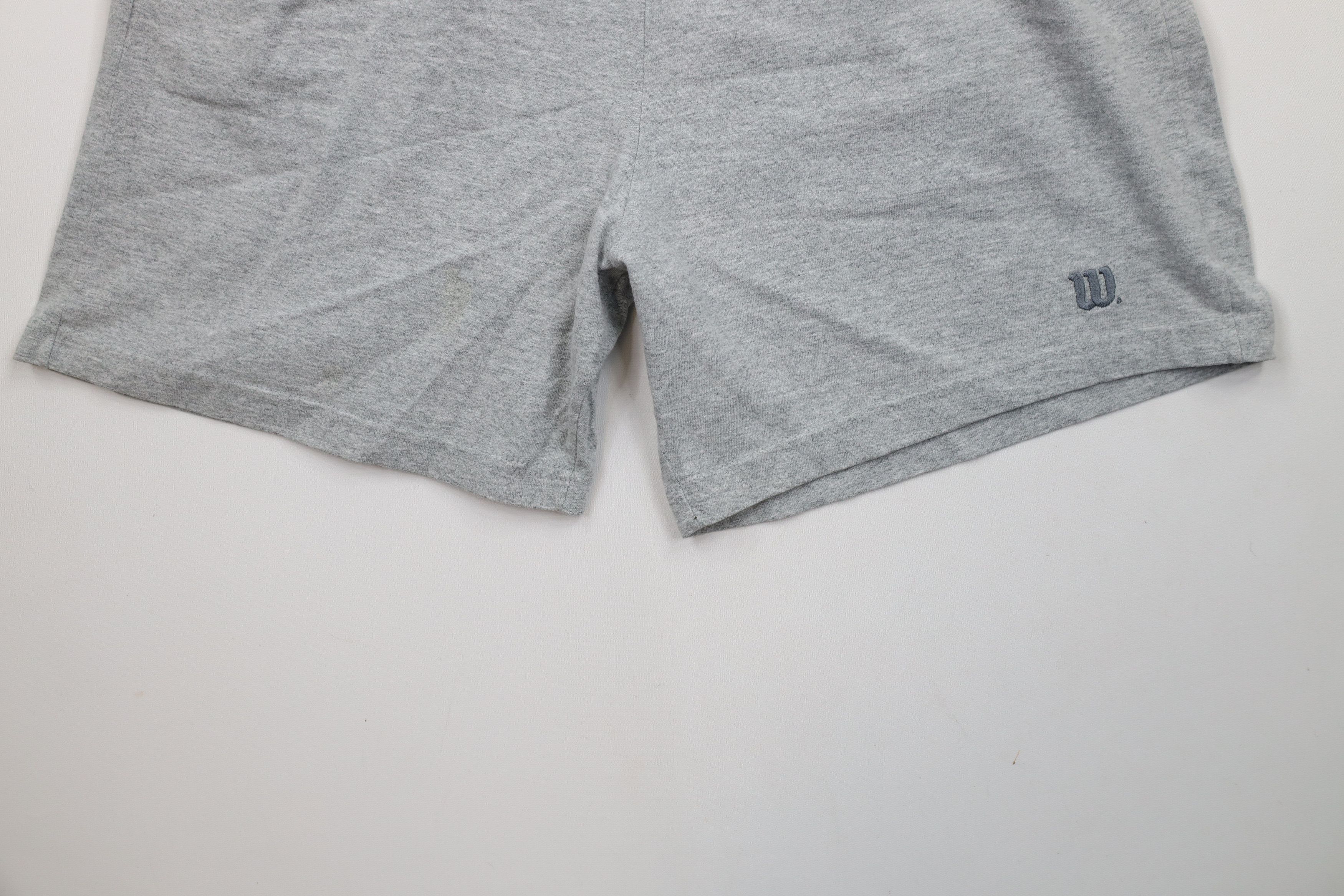 Vintage Vintage 90s Wilson Knee Dad Shorts Heather Gray Cotton Blend Size US 34 / EU 50 - 4 Thumbnail