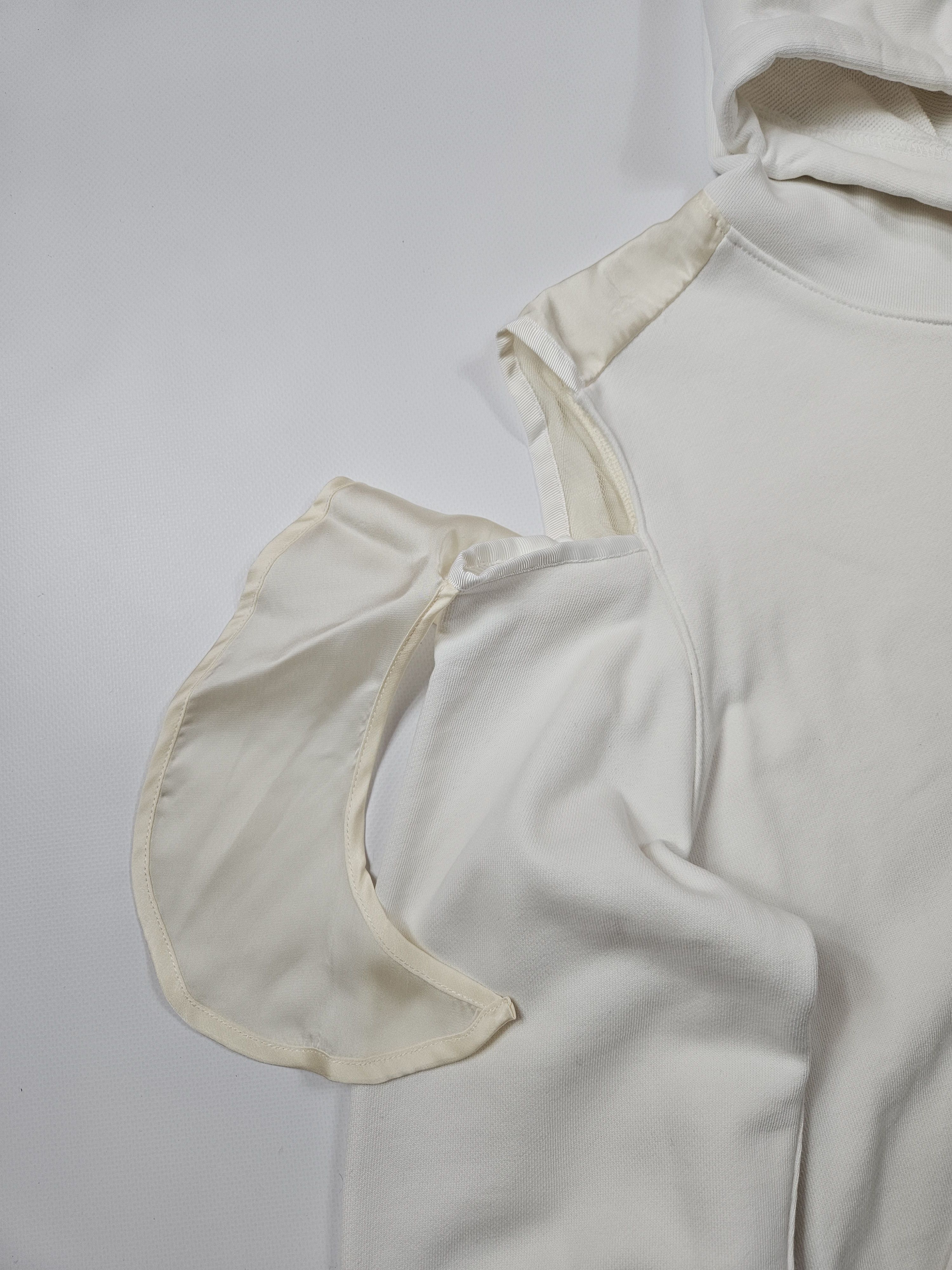 Sacai Sacai white cut-out shoulder hoodie Size L / US 10 / IT 46 - 4 Thumbnail
