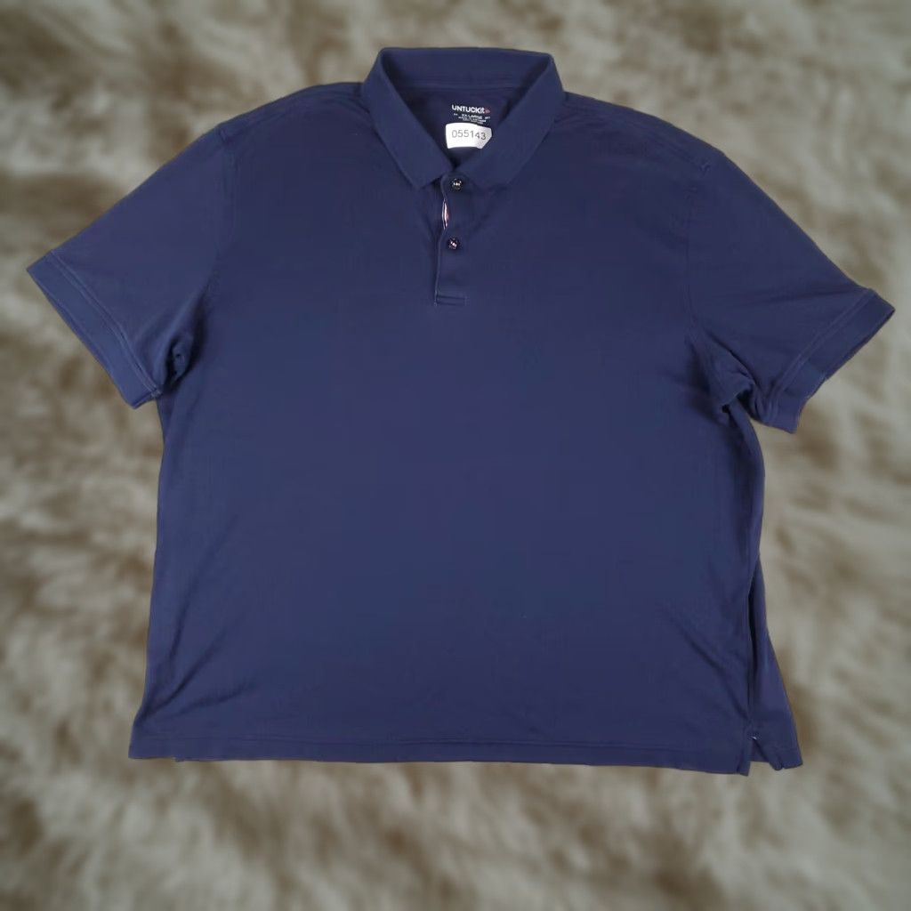 UNTUCKit VINTAGE UNTUCKit Polo Shirt Mens 2XL Blue Golf Adult Short Sleeve Polo 2XL Blue UNTUCKit Mens Polo Shirt Regular Fit Men Red? Size US XXL / EU 58 / 5 - 1 Thumbnail