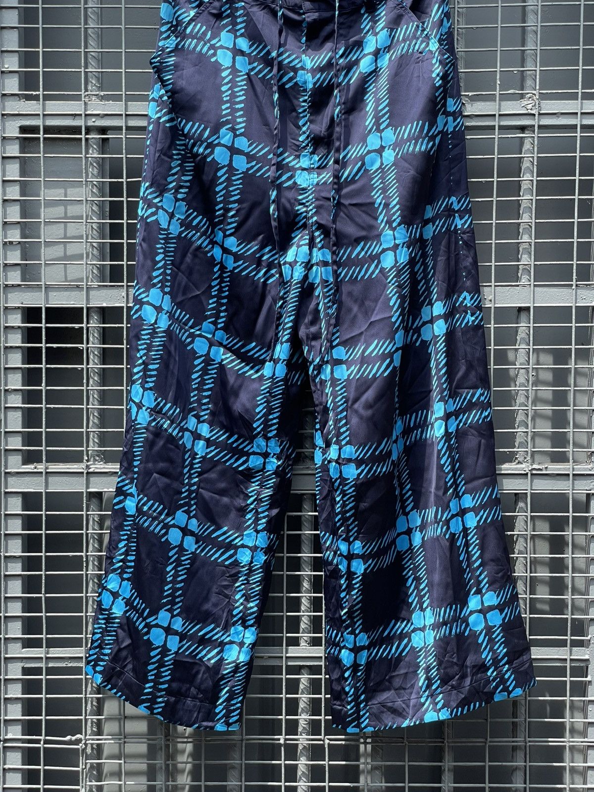 Marni × Uniqlo Plaid Wide-Leg Pants Size 30" / US 8 / IT 44 - 2 Thumbnail