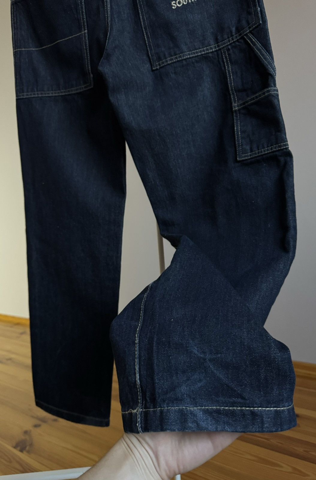 Southpole Southpole Denim Pants Hip Hop Baggy Work Jeans Y2K Size US 34 / EU 50 - 10 Thumbnail