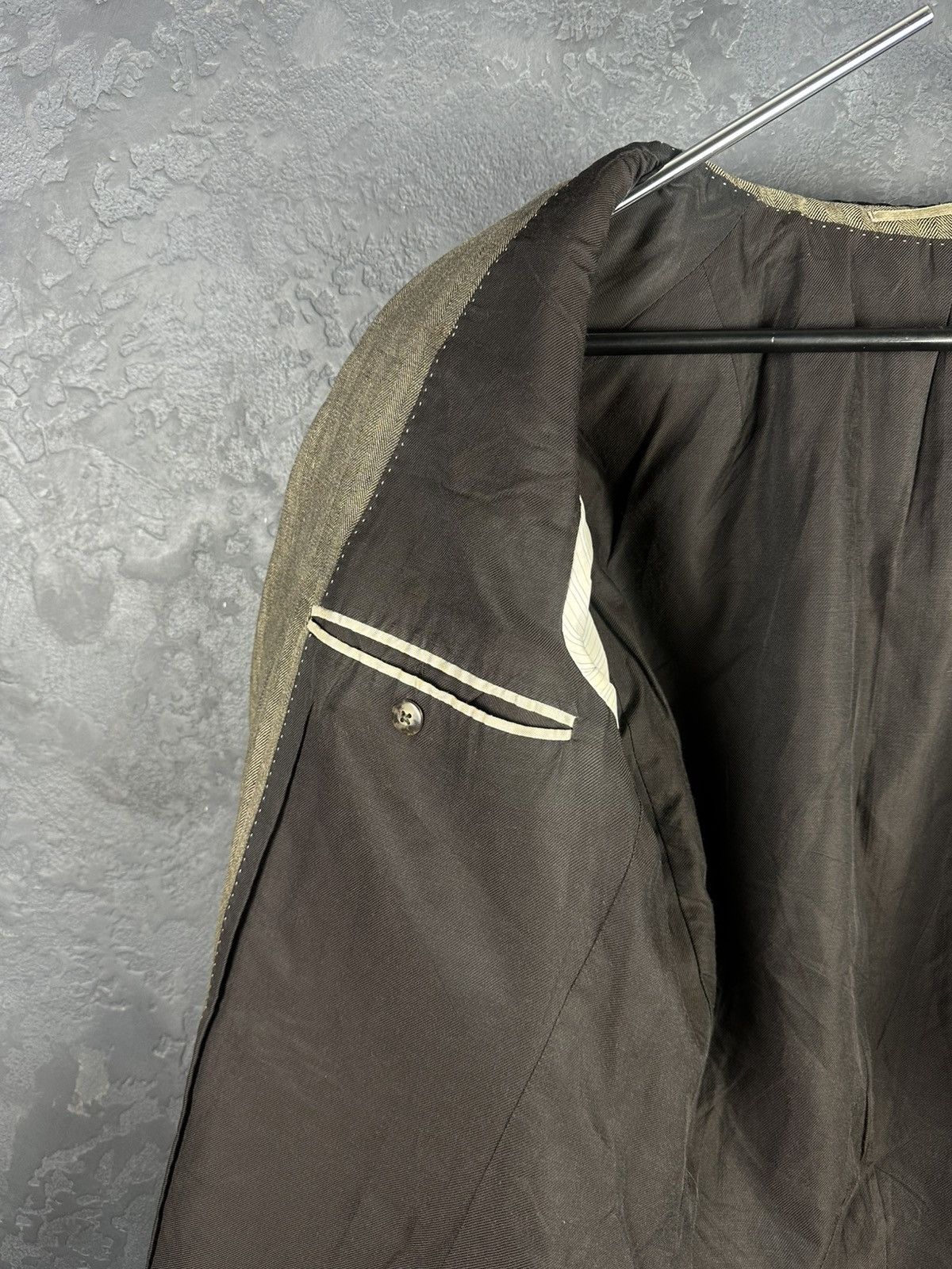 Burberry × Vintage Vintage Burberry London Men's Lino Blazer Jacket Two Button Size 48R - 10 Thumbnail