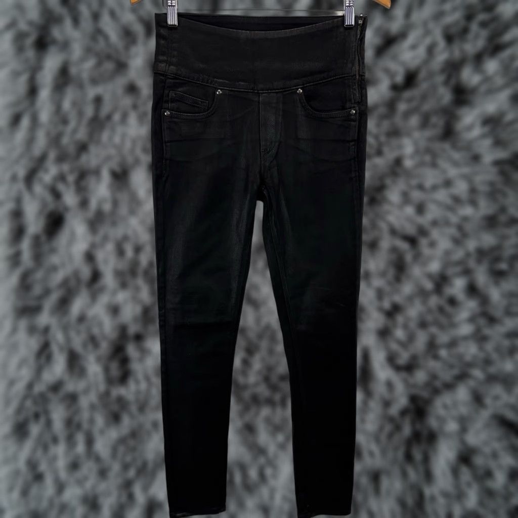 Spanx Spanx The Signature Skinny Jeans Side Zip Stretch Cotton Blend 5-pocket Black 27 Size 27" / US 4 / IT 40 - 1 Thumbnail