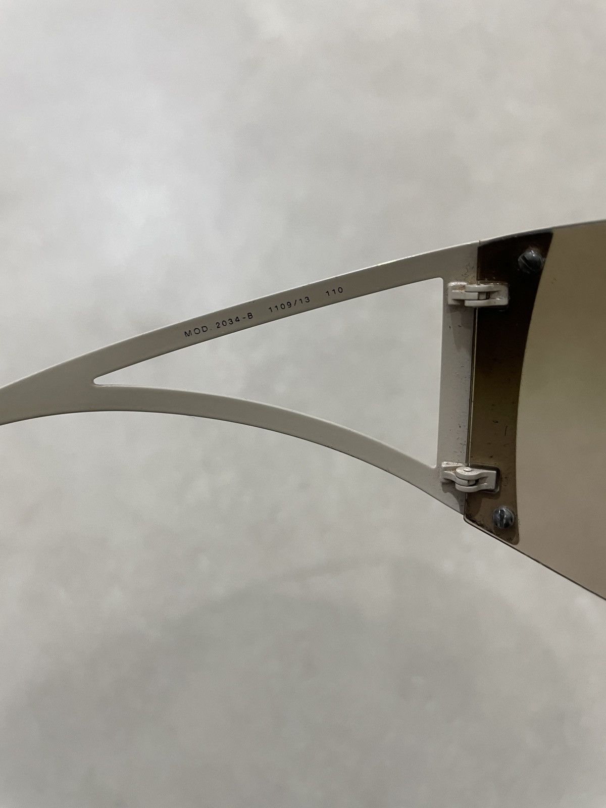 Versace Versace 2034-B crystal Embellished Shield sunglasses Size ONE SIZE - 8 Thumbnail