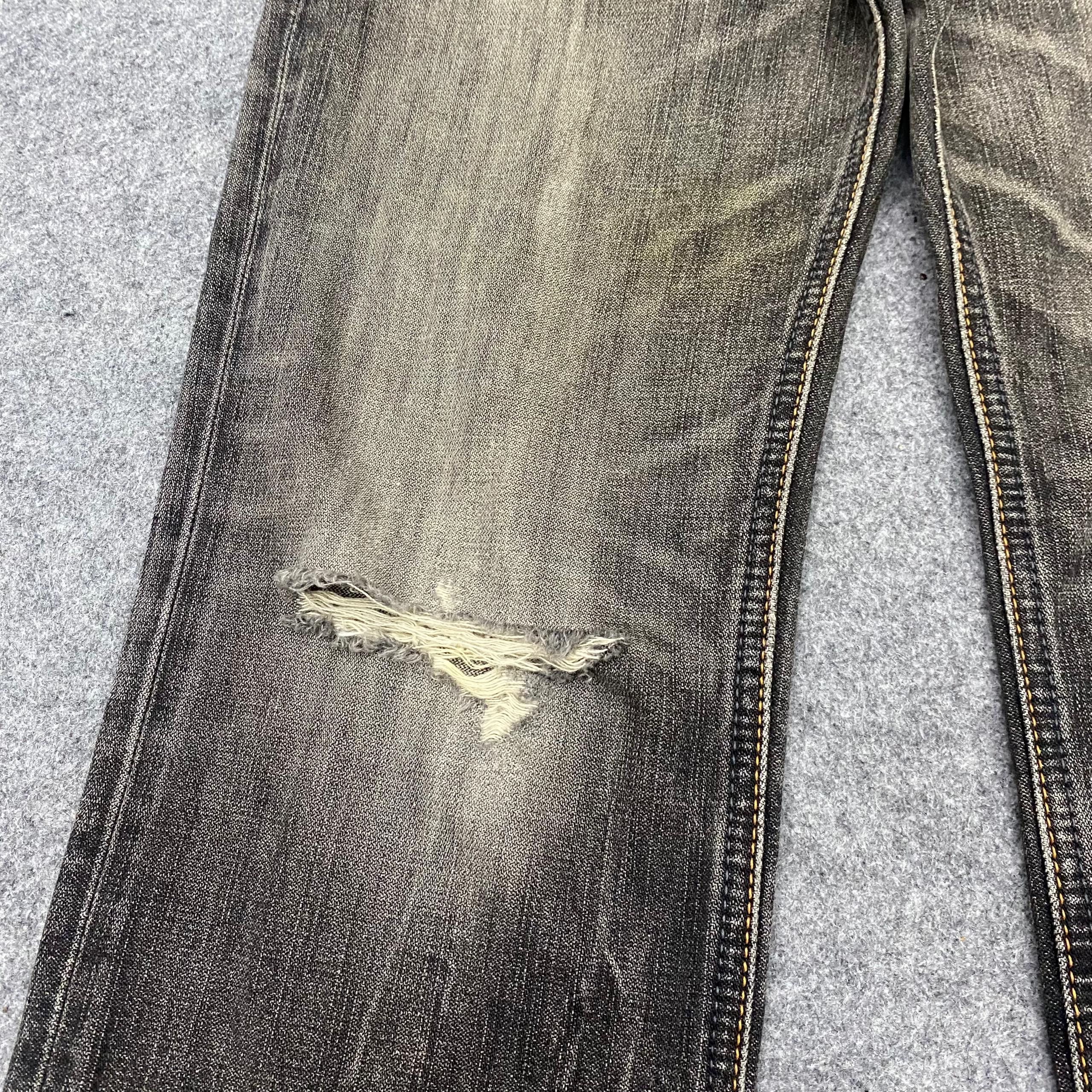 Japanese Brand 💥Best Offer💥Vintage Wrangler Distressed Denim Size US 30 / EU 46 - 10 Thumbnail