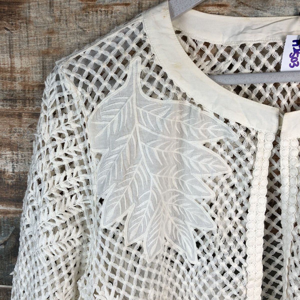 Hiroko Koshino Homme Hiroko Bis Hiroko Koshino crochet meshnet Knitwear #A2503 Size S / US 4 / IT 40 - 9 Thumbnail