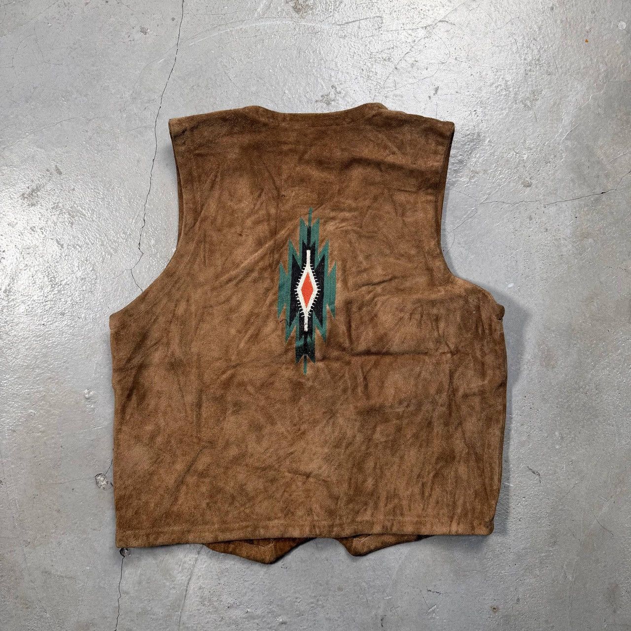 Other Vintage Gembony Suede Leather Southwestern Western Vest Size US M / EU 48-50 / 2 - 2 Thumbnail