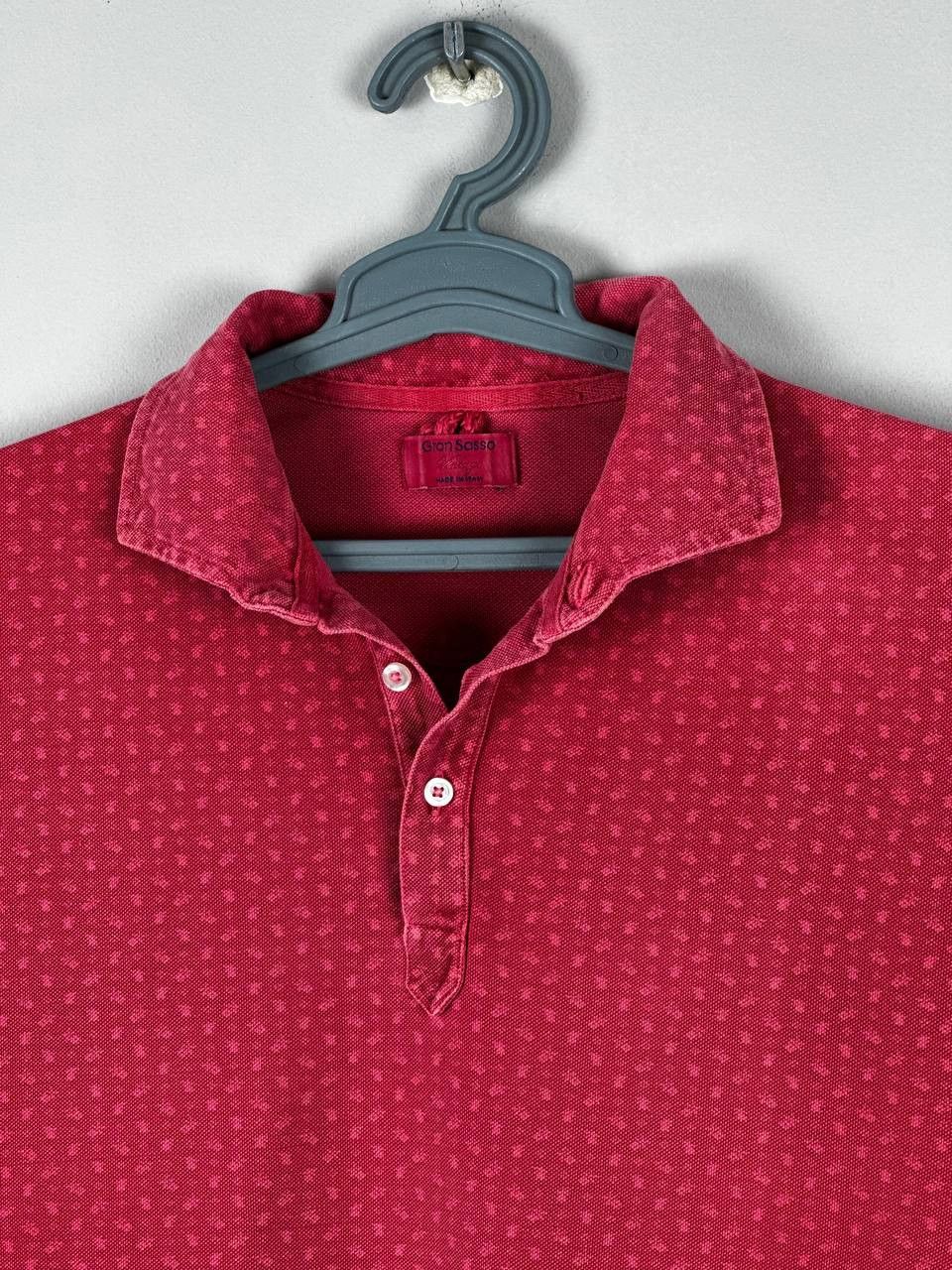Gran Sasso Gran Sasso Vintage Dyed Luxury Polo T Shirt Size US XL / EU 56 / 4 - 4 Thumbnail
