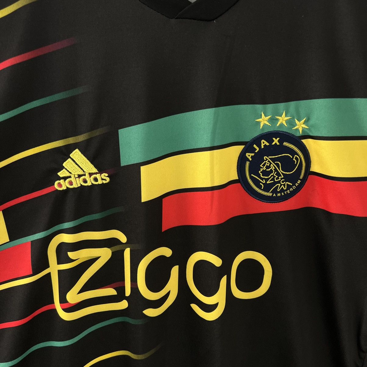Bob Marley Vintage Adidas Ajax Bob Marley Bootleg Humor Jersey T-Shirt Size US S / EU 44-46 / 1 - 4 Thumbnail