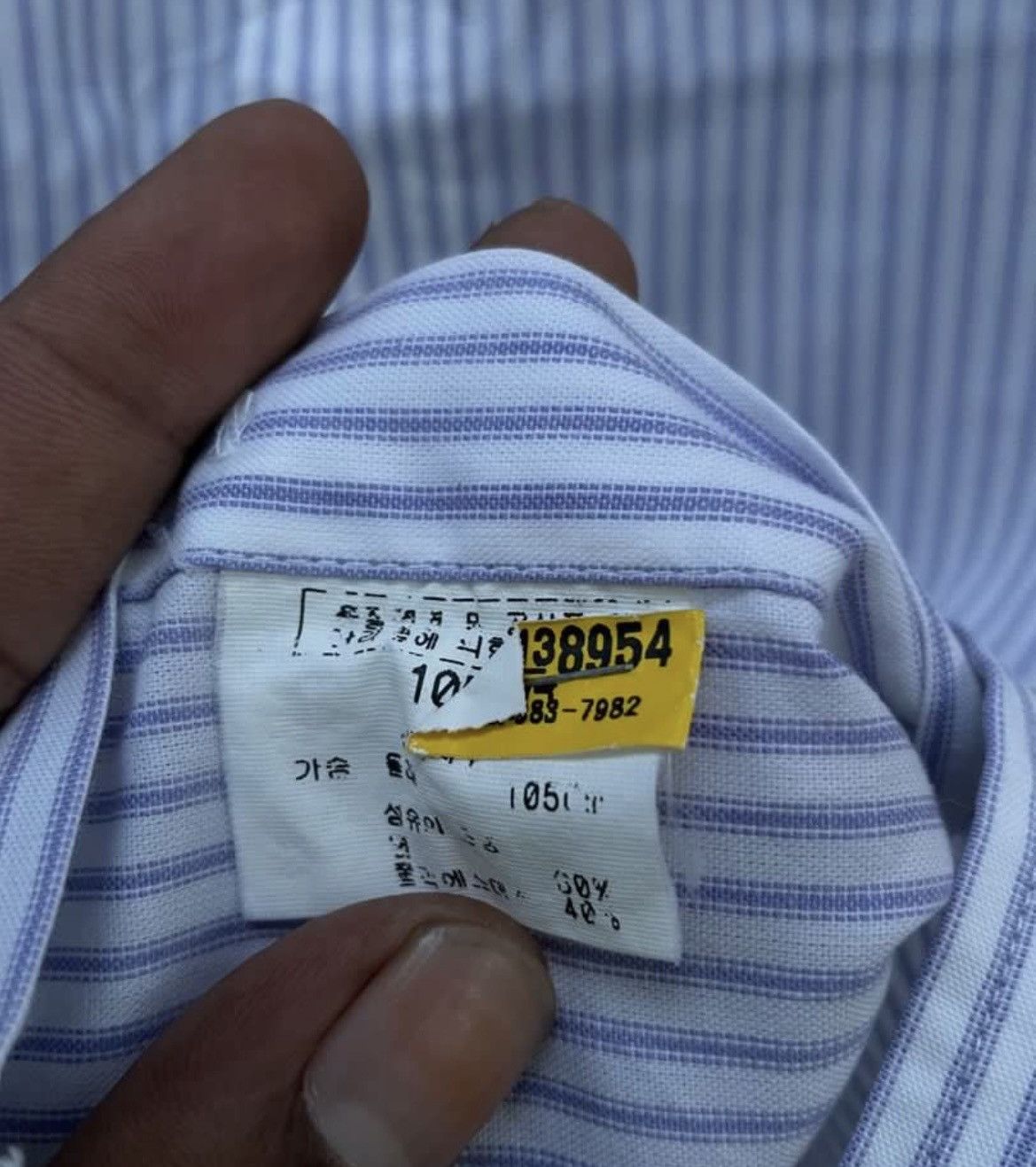 Balenciaga Balenciaga Striped Long Sleeve Shirt Vintage Size US XL / EU 56 / 4 - 4 Thumbnail