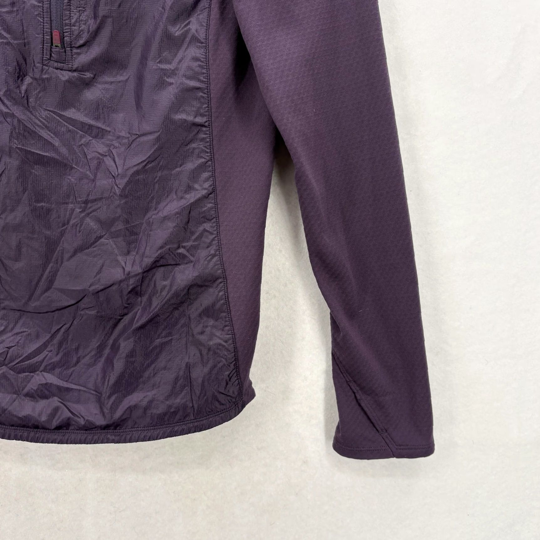 The North Face The North Face Jacket Womens Medium Purple Windbreaker 1/4 Zip Fleece Hiking Size M / US 6-8 / IT 42-44 - 3 Thumbnail