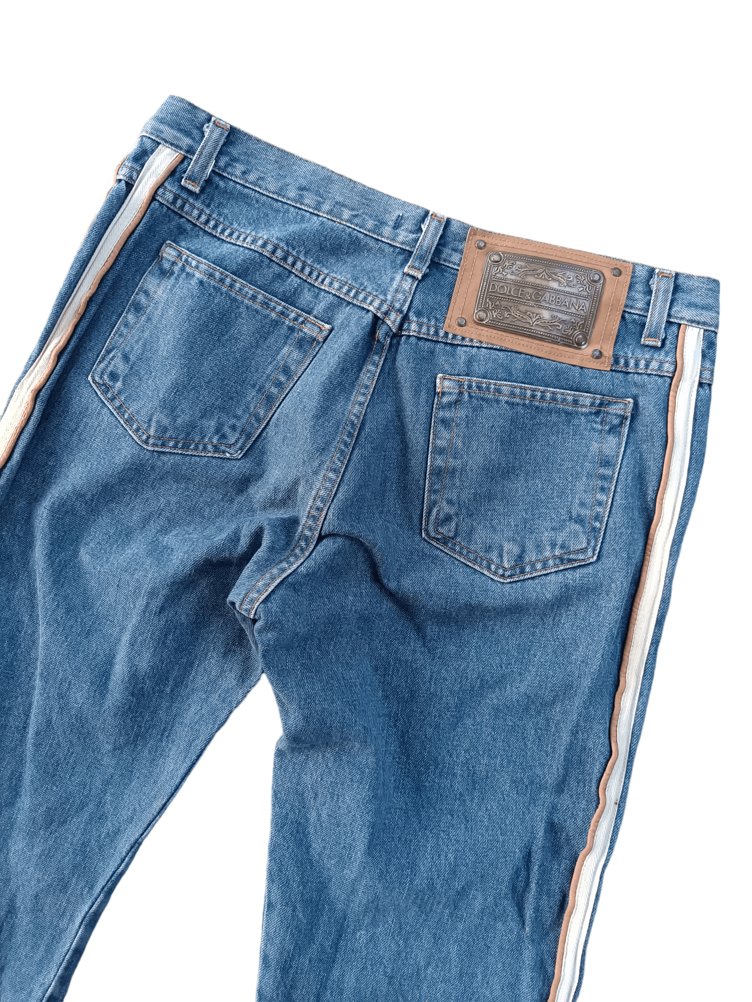 Dolce & Gabbana RARE 🔥 Flared Dolce & Gabbana Double Stripe Denim Size US 34 / EU 50 - 10 Thumbnail