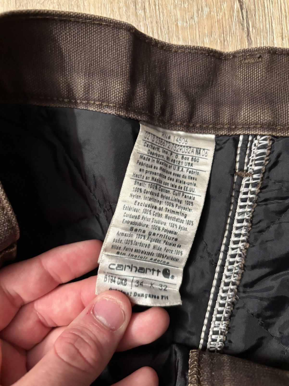 Carhartt *RARE* 2000’s Quilt Lined Carhartt Double Knee Size US 34 / EU 50 - 5 Thumbnail