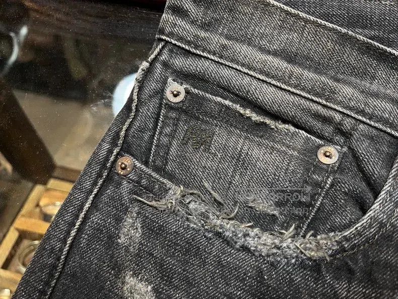 RRL Ralph Lauren RRL Distressed Patchwork Denim Jeans. Size US 31 - 4 Thumbnail