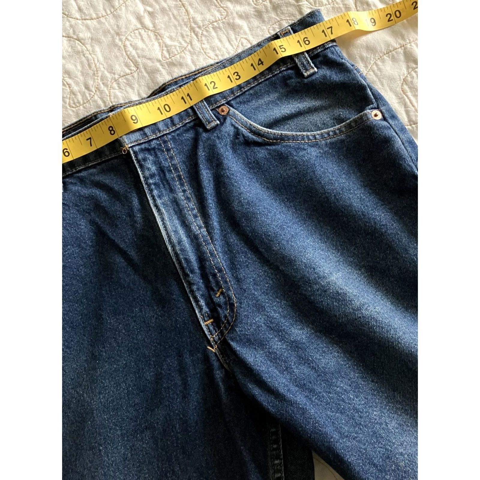 Levi's VINTAGE Levi's Jeans Men 34x29 White Tag 90s Blue Denim Straight Regular Size US 34 / EU 50 - 5 Thumbnail