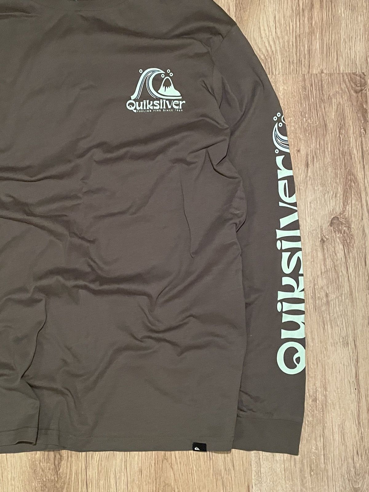 Quiksilver × Vintage QuickSilver Vintage Surf Style Long Sleeve Big Central Logo Size US M / EU 48-50 / 2 - 7 Thumbnail