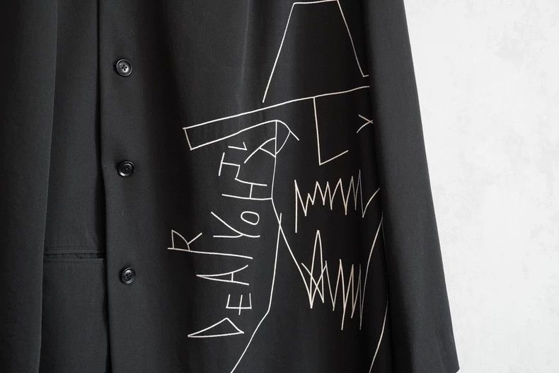 Yohji Yamamoto Yohji Yamamoto 16AW hooded Miyazawa embroidered jacket 250 Size US L / EU 52-54 / 3 - 5 Thumbnail