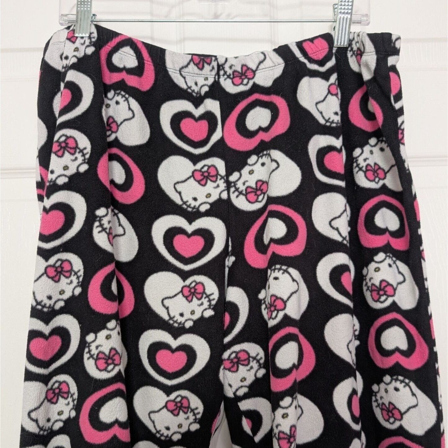 Designer Sanrio Hello Kitty Heart Fleece PJ Pants Womens Size 2X Size 36" / US 14 / IT 50 - 2 Thumbnail