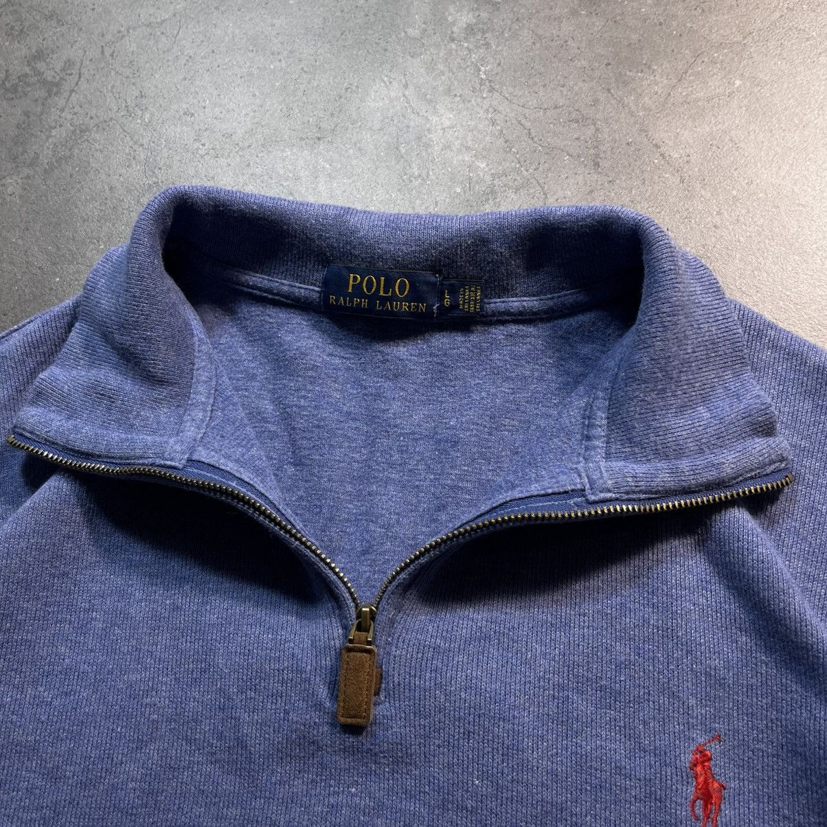 Polo Ralph Lauren Vintage Polo Ralph Lauren Small Pony Zip Sweatshirt Halfzip Size US L / EU 52-54 / 3 - 7 Thumbnail