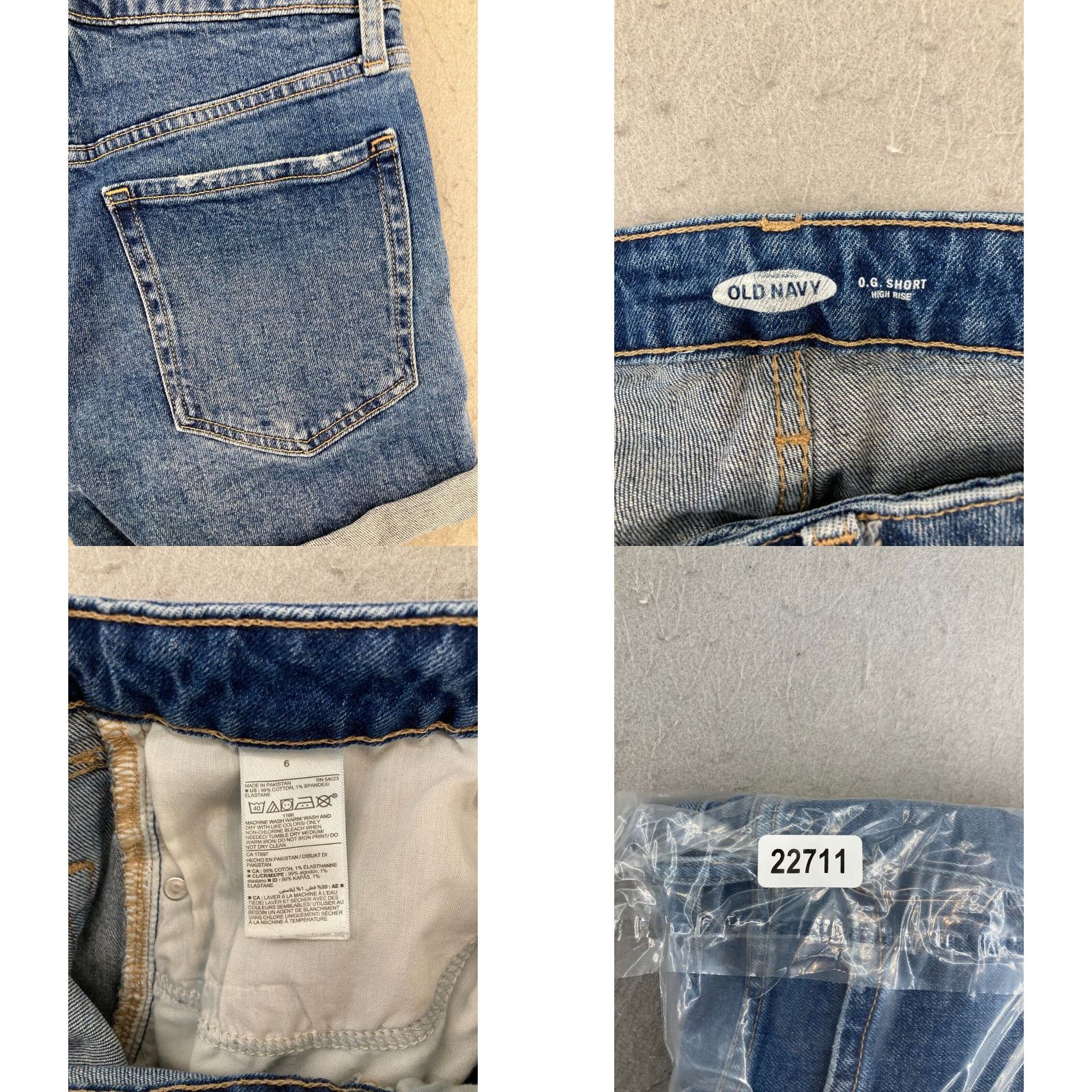Old Navy Old Navy Women's Denim Shorts 6 Mid Rise Cuffed Distressed Blue 5-Pocket Casual Beach Walking Size 28" / US 6 / IT 42 - 8 Thumbnail