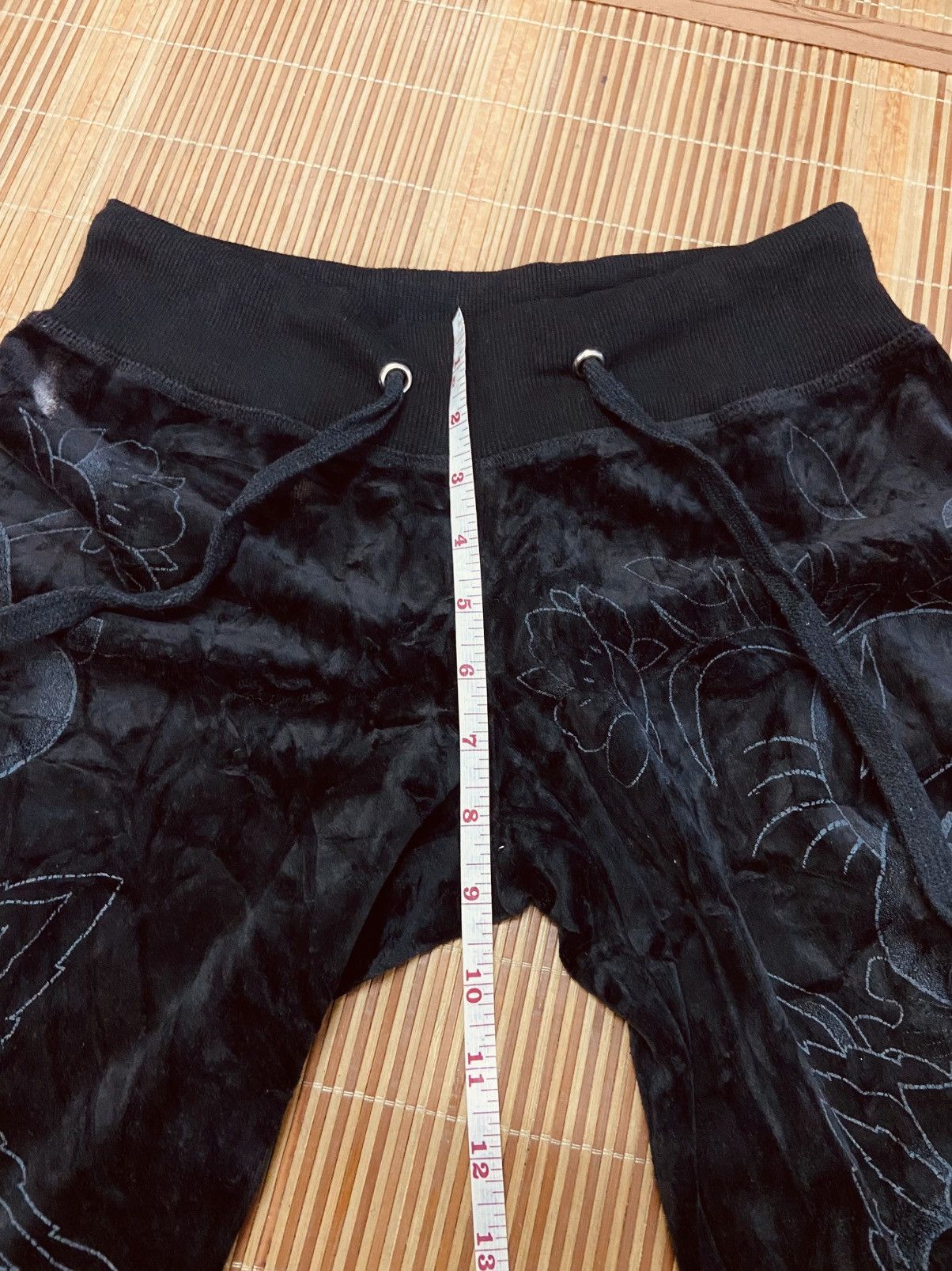 Ed Hardy ED HARDY TRUE LOVE VELVET SWEATPANTS Size 26" / US 2 / IT 38 - 8 Thumbnail