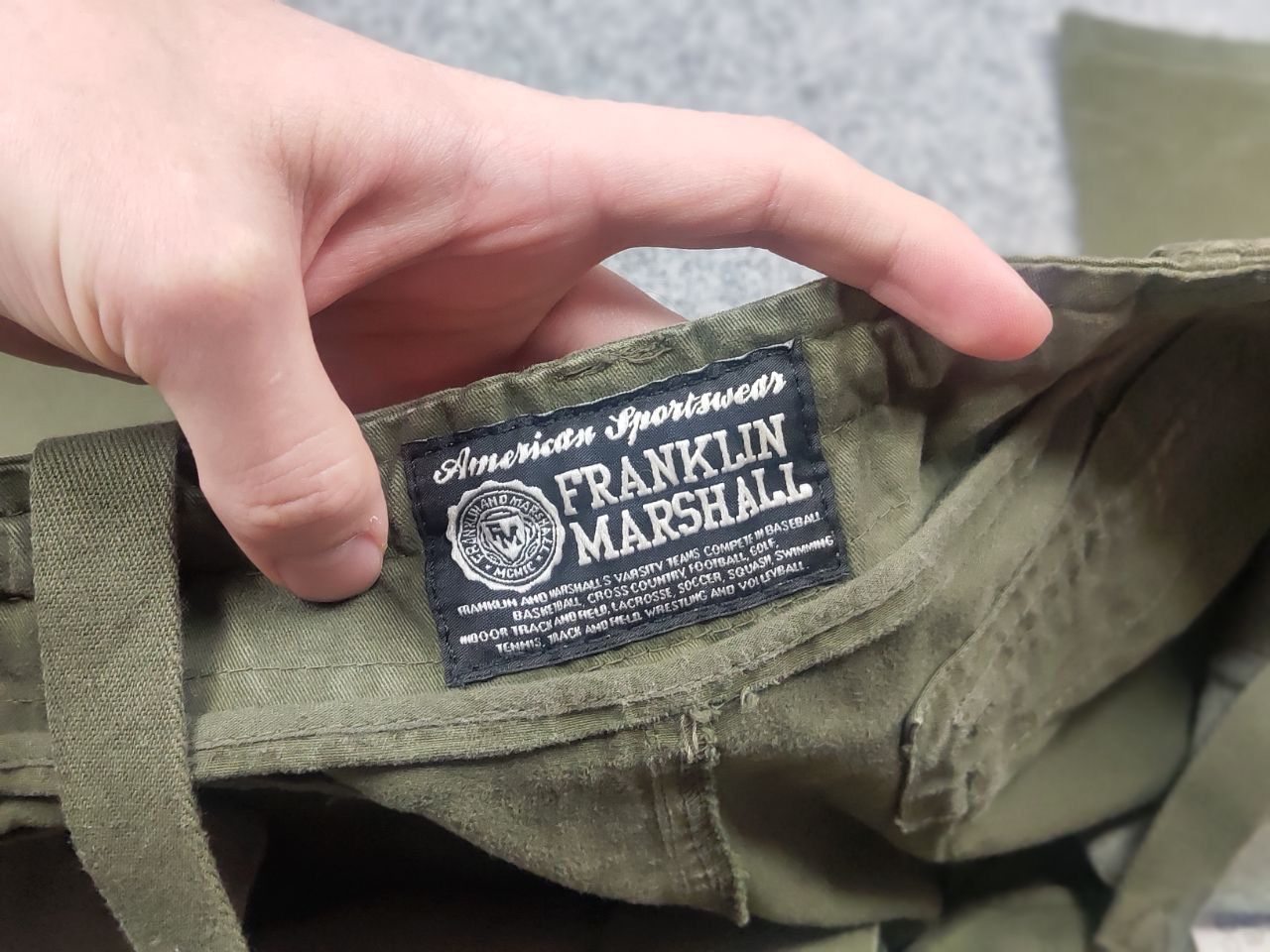 Franklin & Marshall Franklin Marshall American Military Army Baggy Cargo Pants Size US 34 / EU 50 - 16 Thumbnail