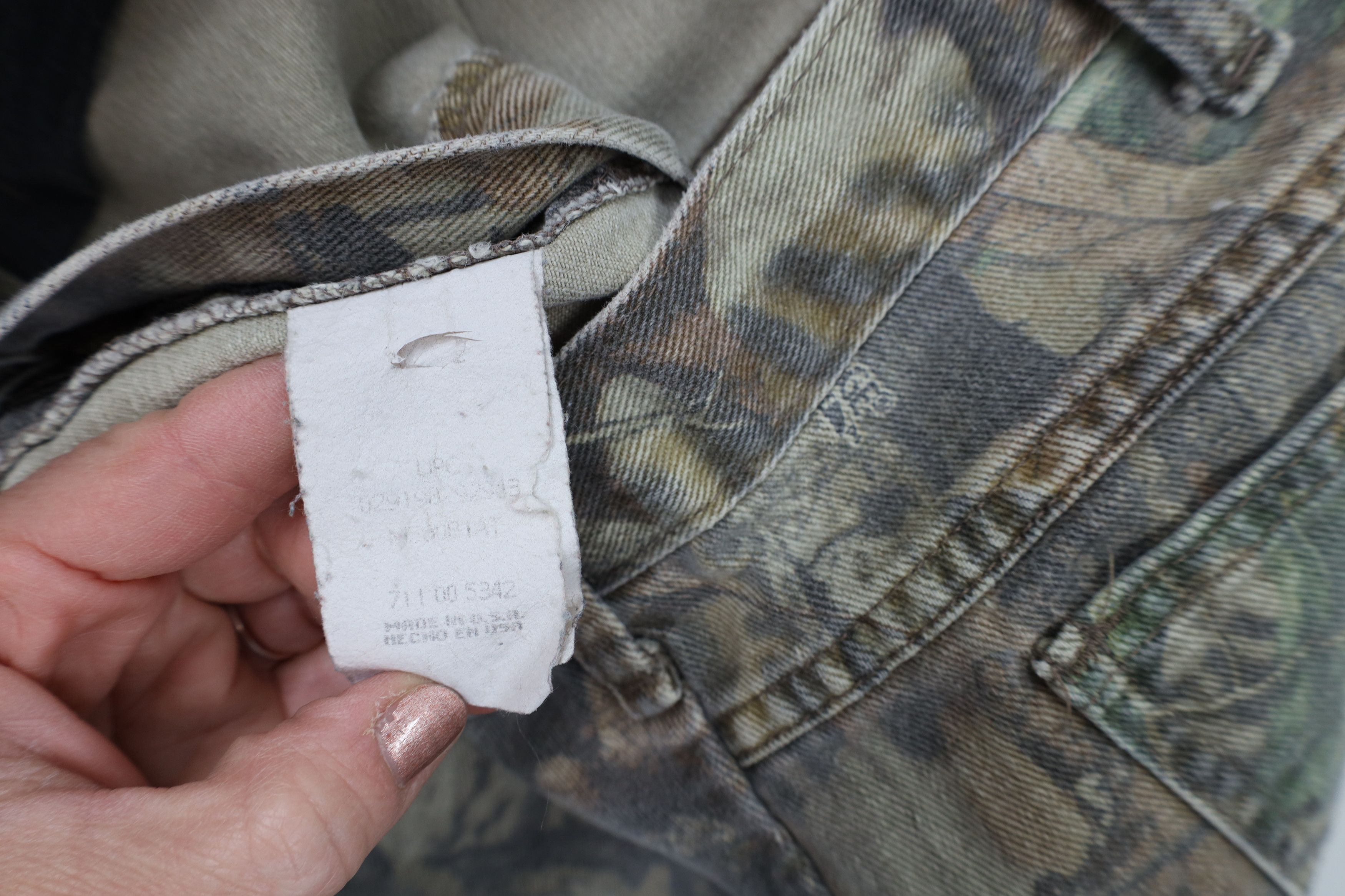 Vintage × Walls Vintage 90s Walls Advantage Camouflage Denim Jeans USA Size US 34 / EU 50 - 9 Thumbnail