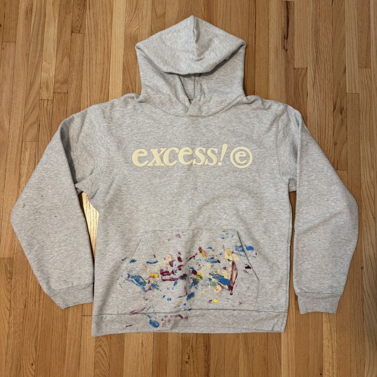 Vintage Distressed Paint Splatter Excess LA Hoodie Size US L / EU 52-54 / 3 - 1 Thumbnail