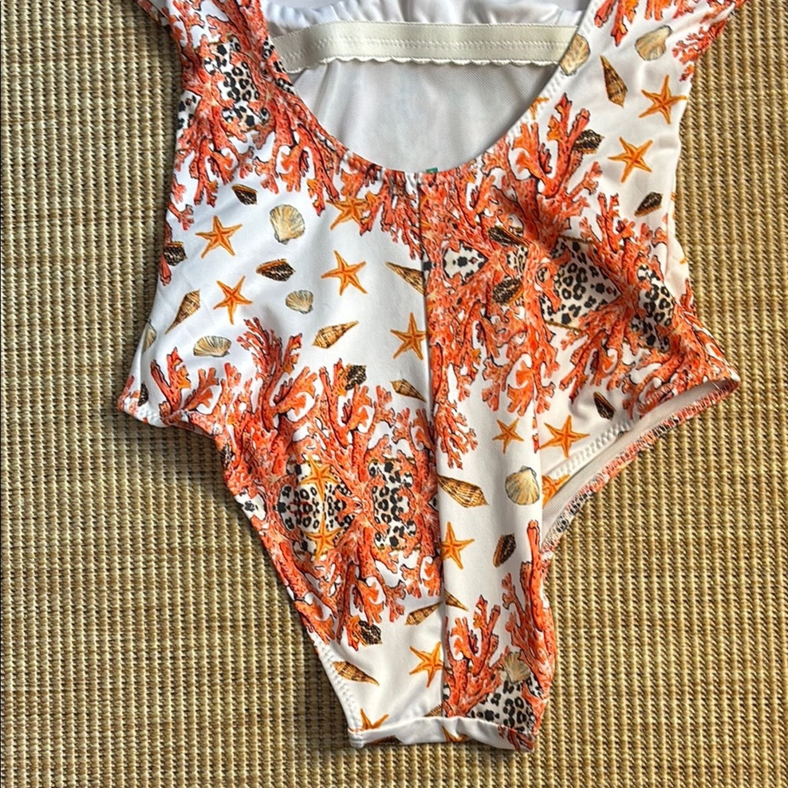 Other NWT Antica Sartoria Positano Coral Print OnePiece Swimsuit S Size ONE SIZE - 5 Thumbnail