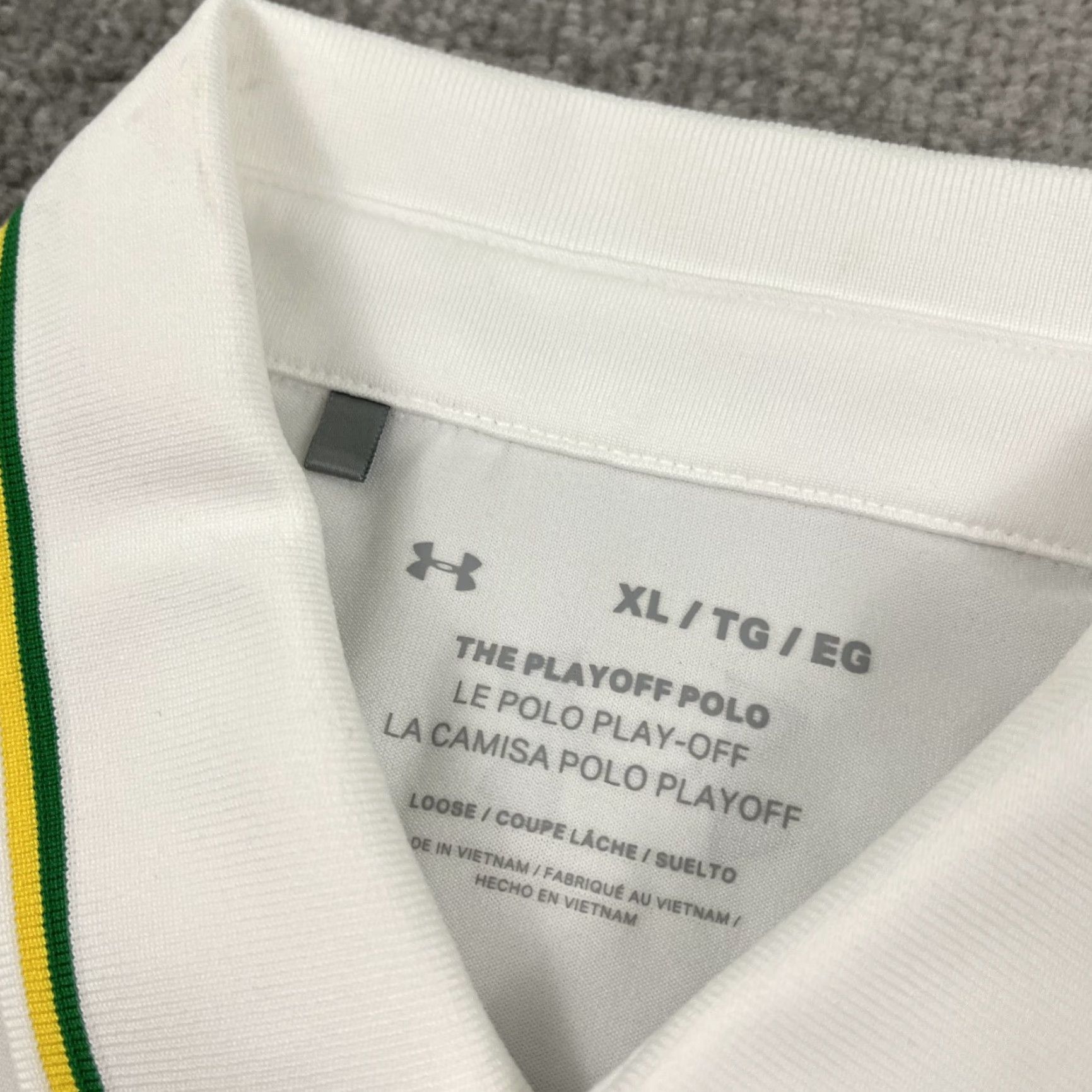 Under Armour Under Armour Polo Mens XL White Golf Performance Shirt Size US XL / EU 56 / 4 - 4 Thumbnail