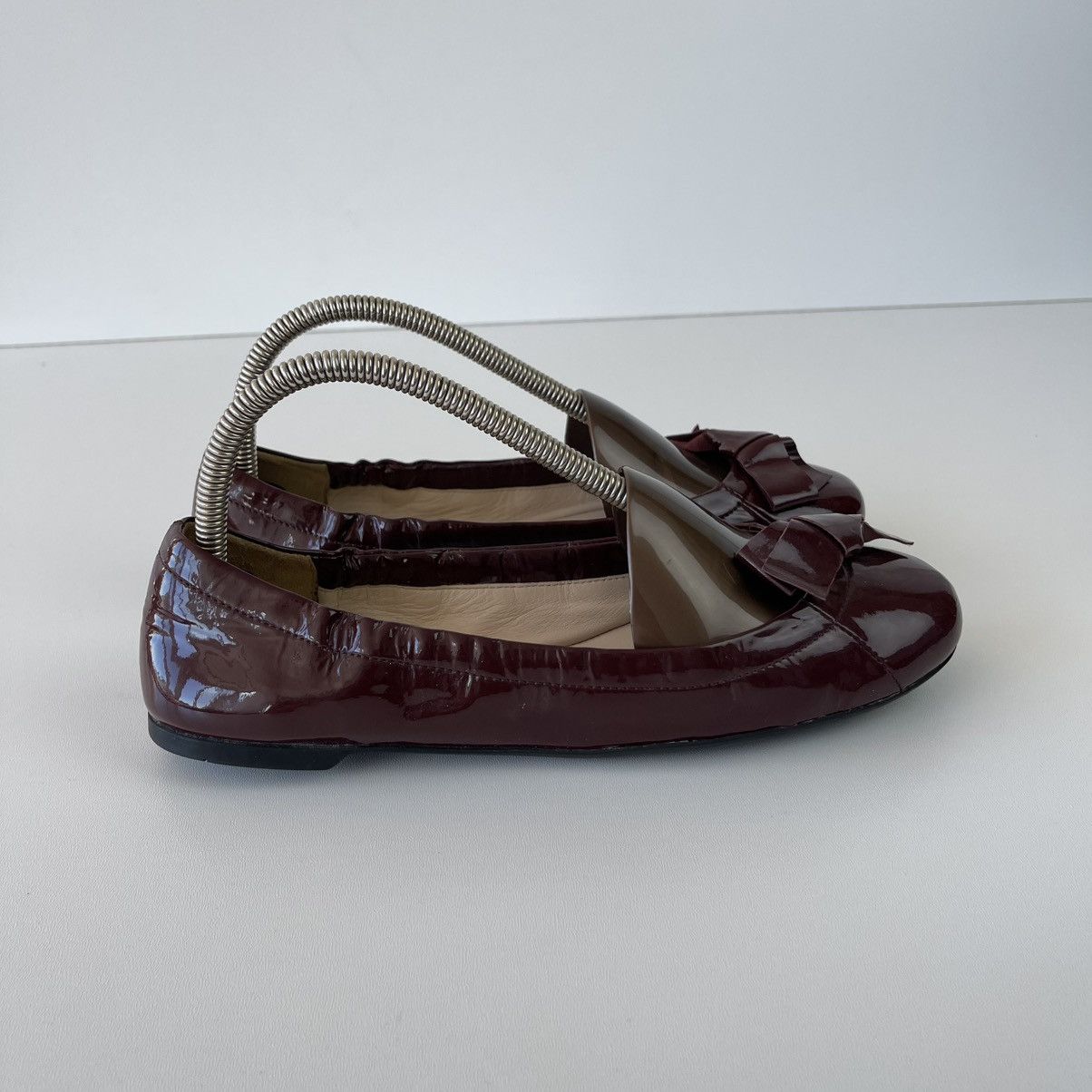 Prada Prada Milano Ballet Flats Patent Leather Ballerina Sandals Size US 9.5 / IT 39.5 - 9 Thumbnail