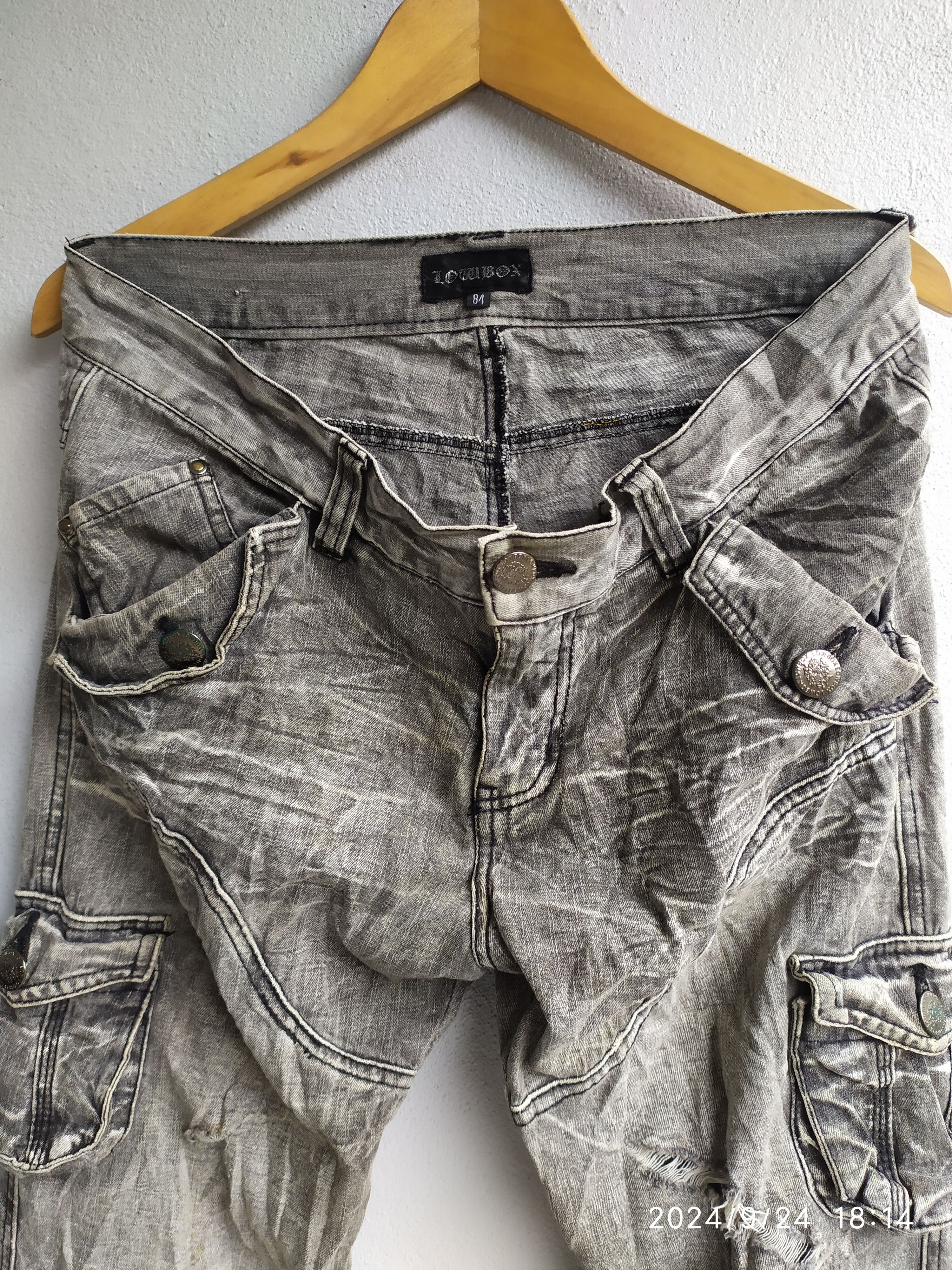 20471120 × If Six Was Nine × Japanese Brand Seditionaries Lowbox Flared Multipocket Denim Size US 31 - 7 Thumbnail