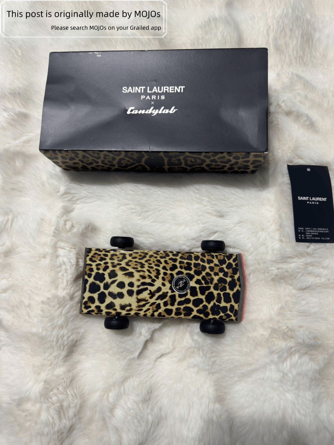 Saint Laurent Paris Saint Laurent Paris Leopard Pattern Wood Car Model Size ONE SIZE - 5 Thumbnail