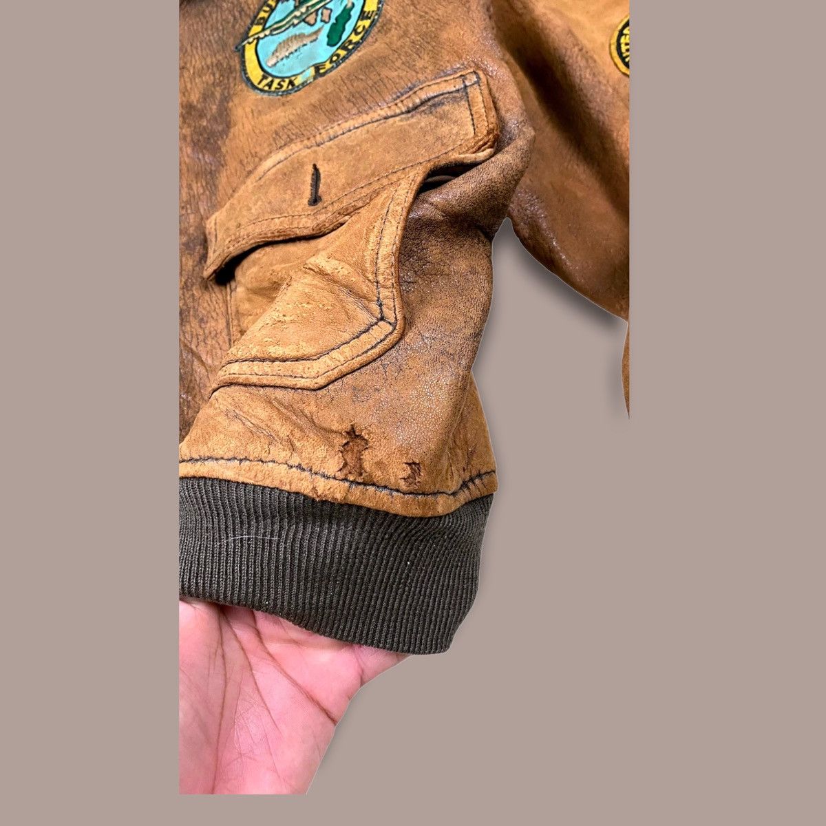 Avirex Vintage 80s Avirex G-1 Flight USA Leather Jacket Size US L / EU 52-54 / 3 - 13 Thumbnail