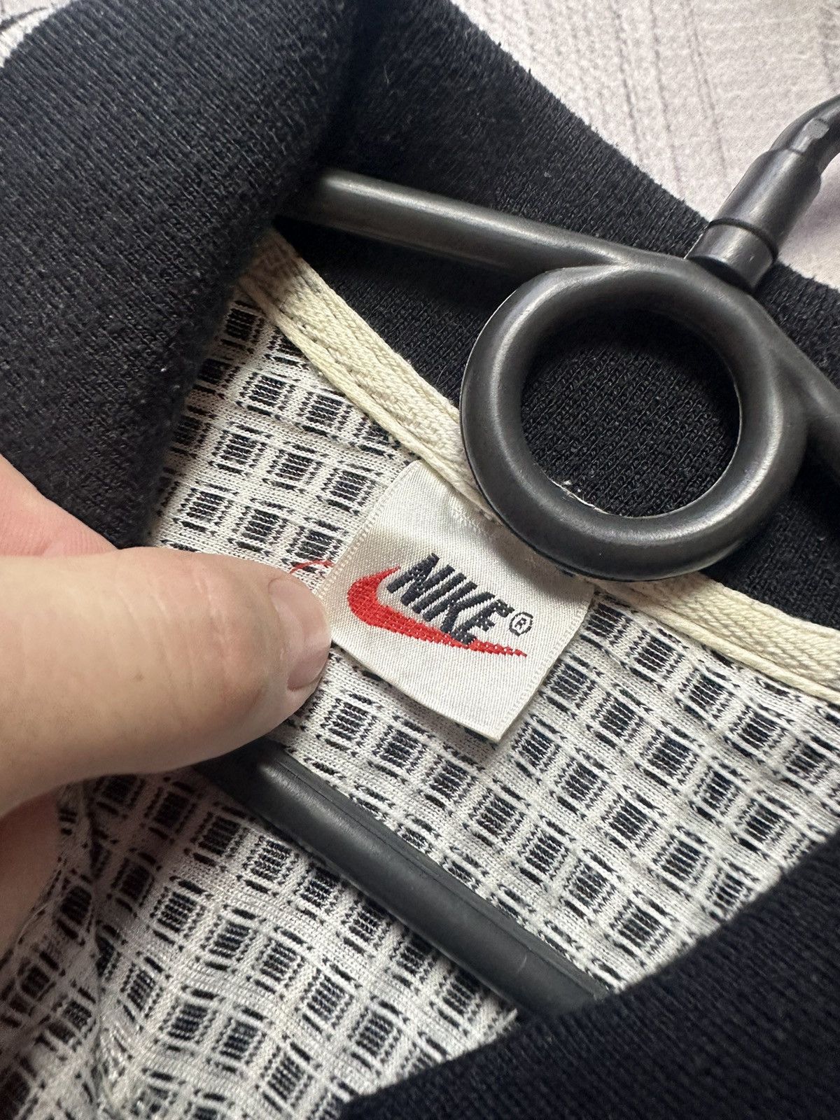 Nike × Vintage Vintage Nike logo rugby jersey size L plaid Size US L / EU 52-54 / 3 - 5 Thumbnail