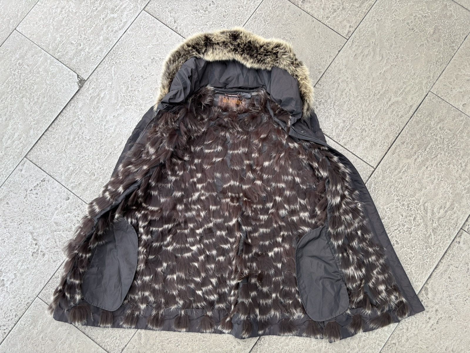 Balmain Fox Fur Trim Hooded Jacket Size US L / EU 52-54 / 3 - 7 Thumbnail