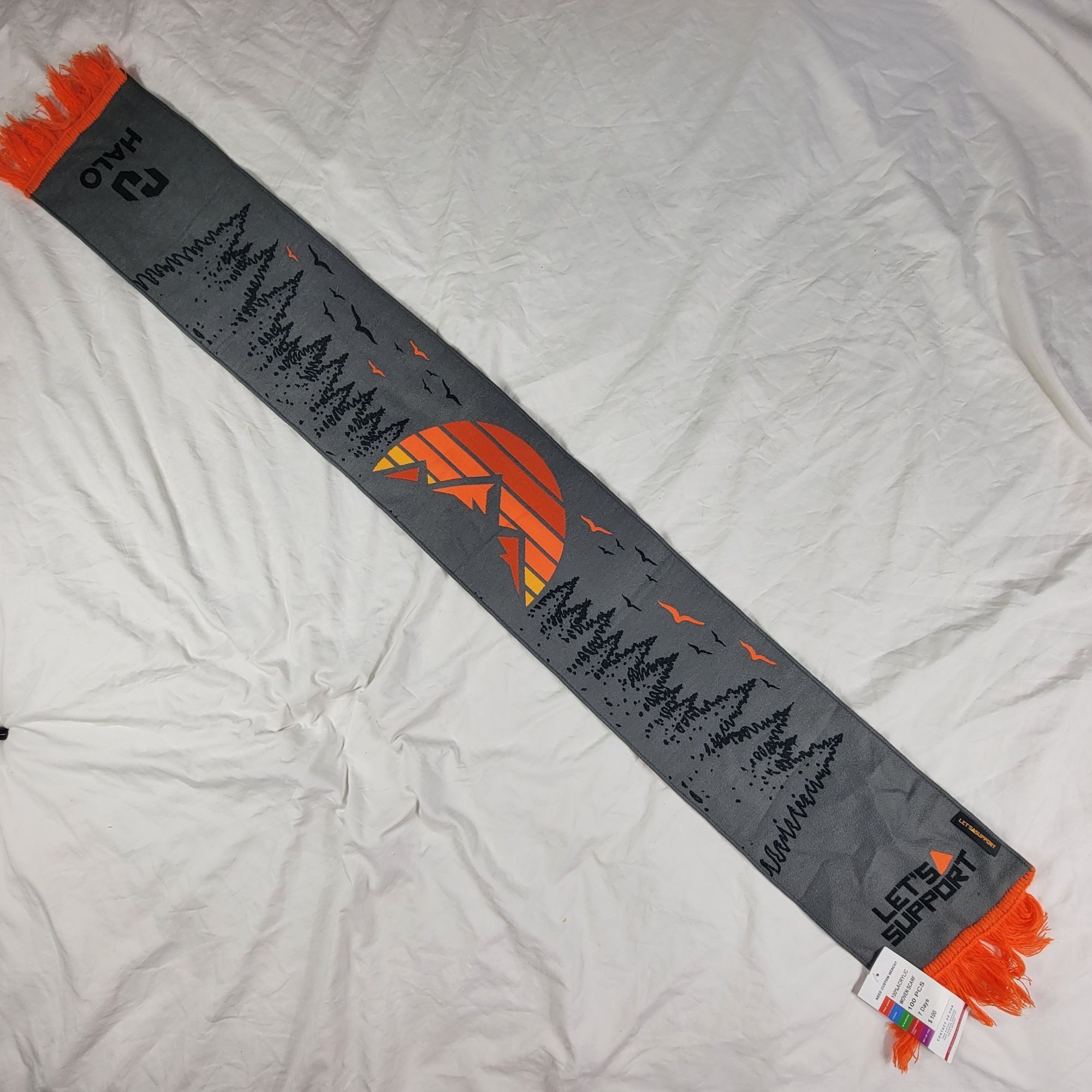 Halo Colorado Springs Halo Break Through Summit Gray Orange Scarf Size ONE SIZE - 2 Thumbnail
