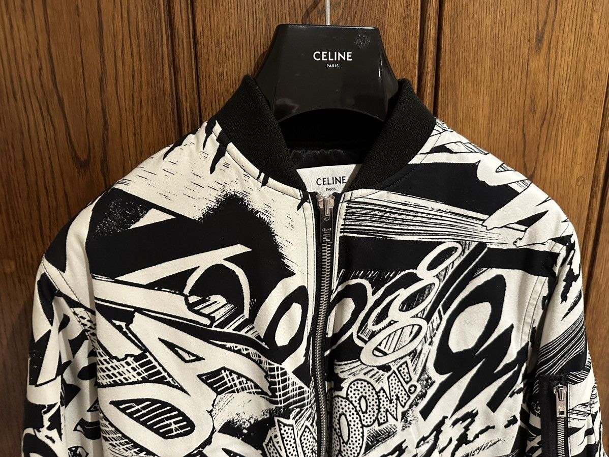 Celine SS19 Celine $3450 Marclay bomber jacket Hedi Slimane black S Size US S / EU 44-46 / 1 - 14 Thumbnail