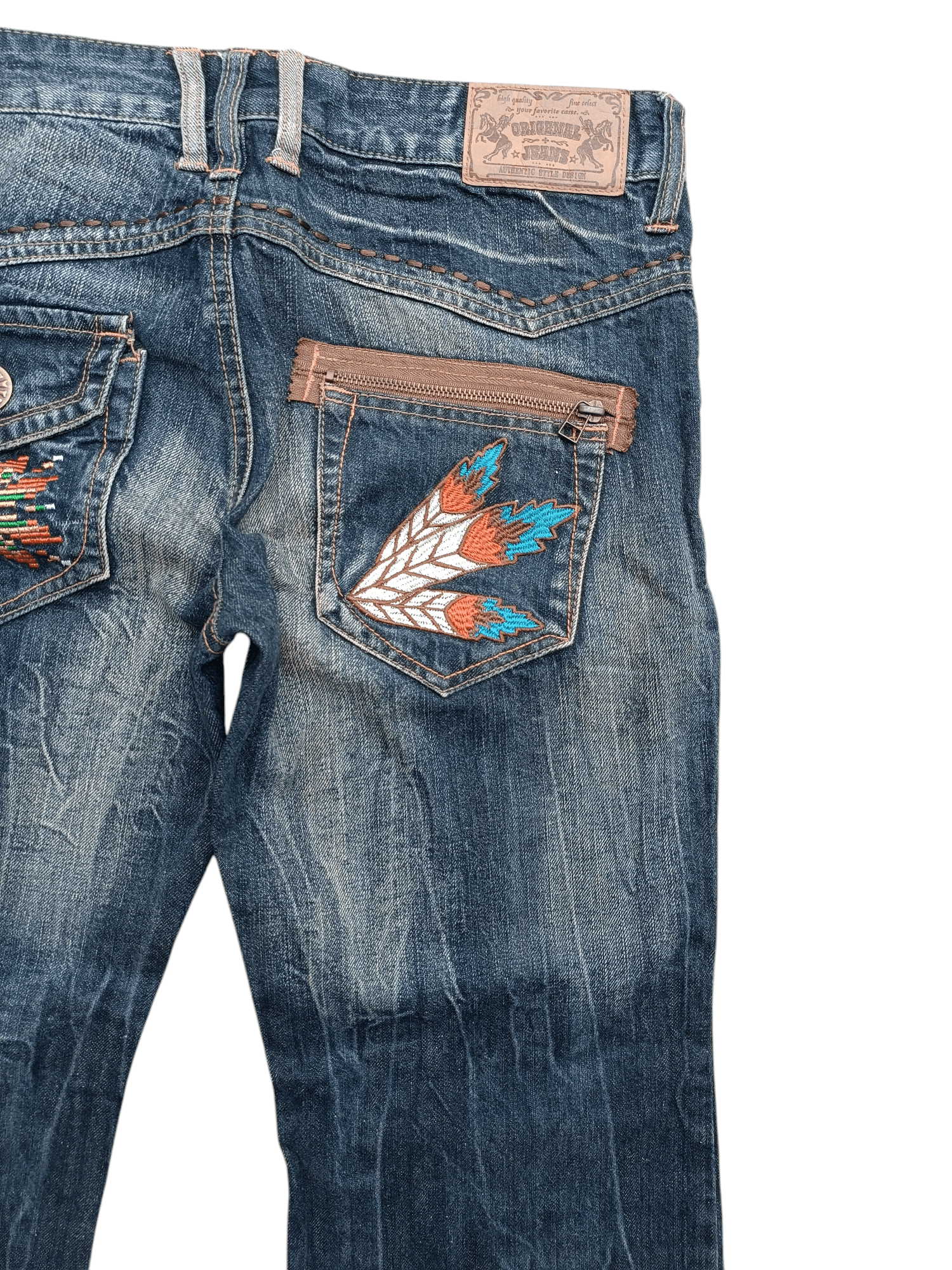 Hysteric Glamour × Japanese Brand × Tornado Mart Flare Japanese Brand Native Embroidery Low Rise Boot Cut Size US 32 / EU 48 - 15 Thumbnail