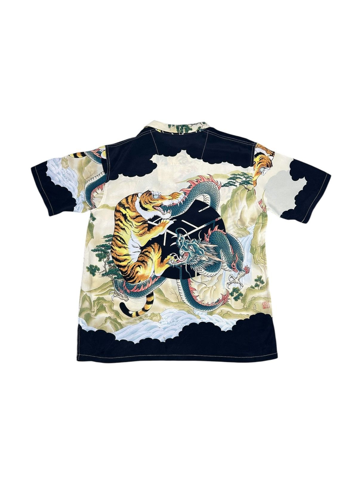 Sun Surf Vintage Cropped Head Hawaiian Motif Tiger & dragon Silk Size US L / EU 52-54 / 3 - 2 Thumbnail